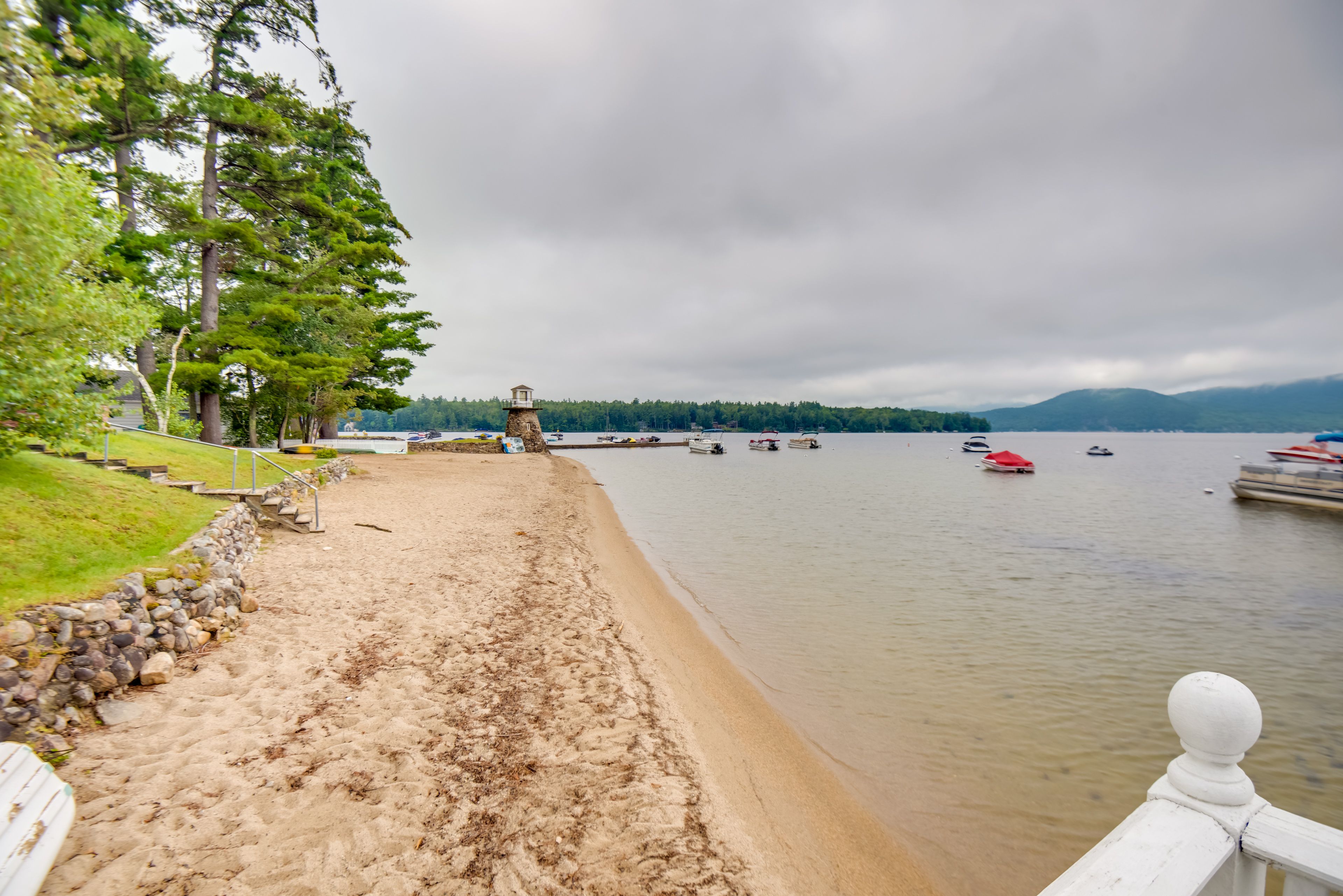 Condo Exterior | Shared Beach & Lake Access