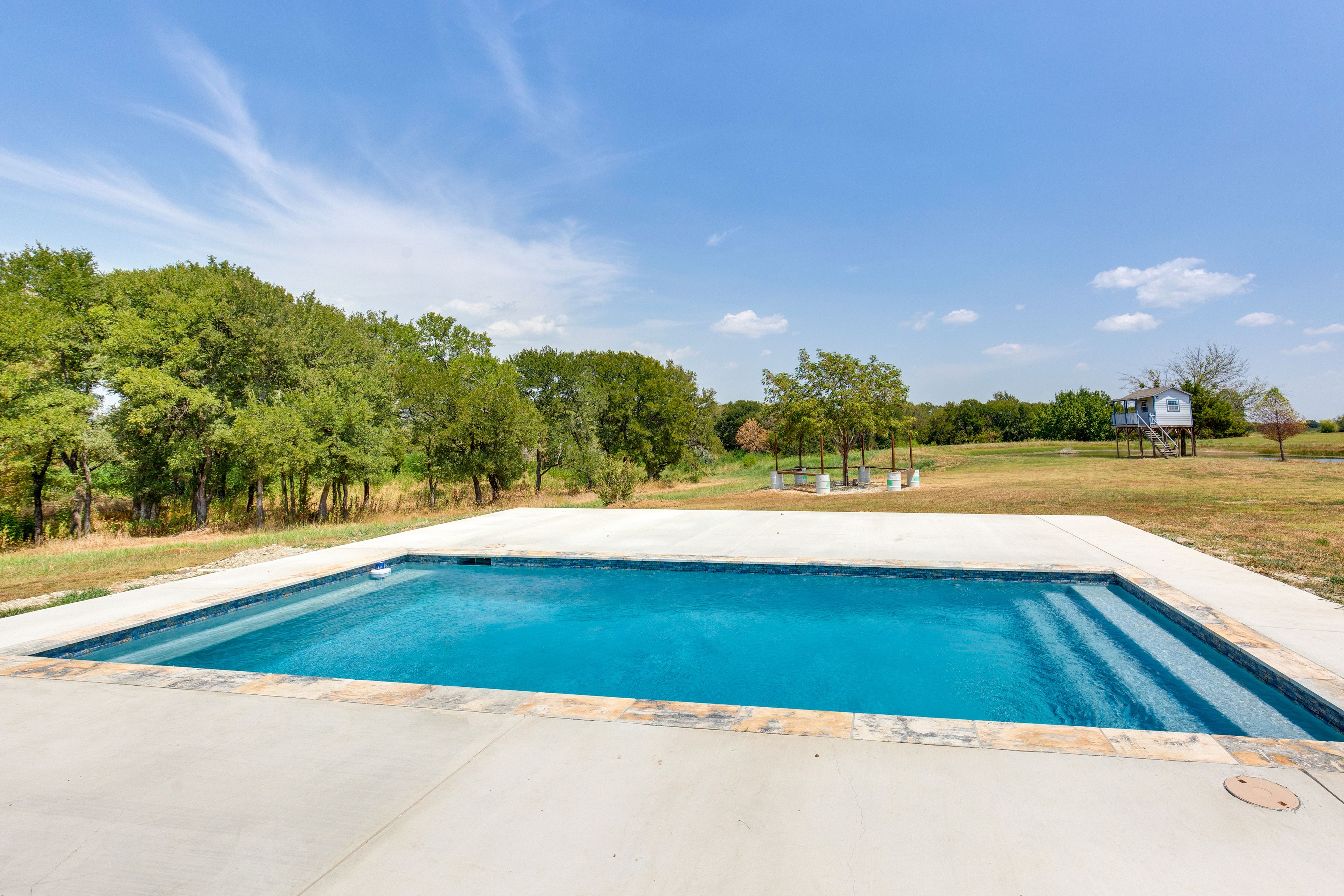 Patio | Outdoor Pool (Depth 3'-5.6')