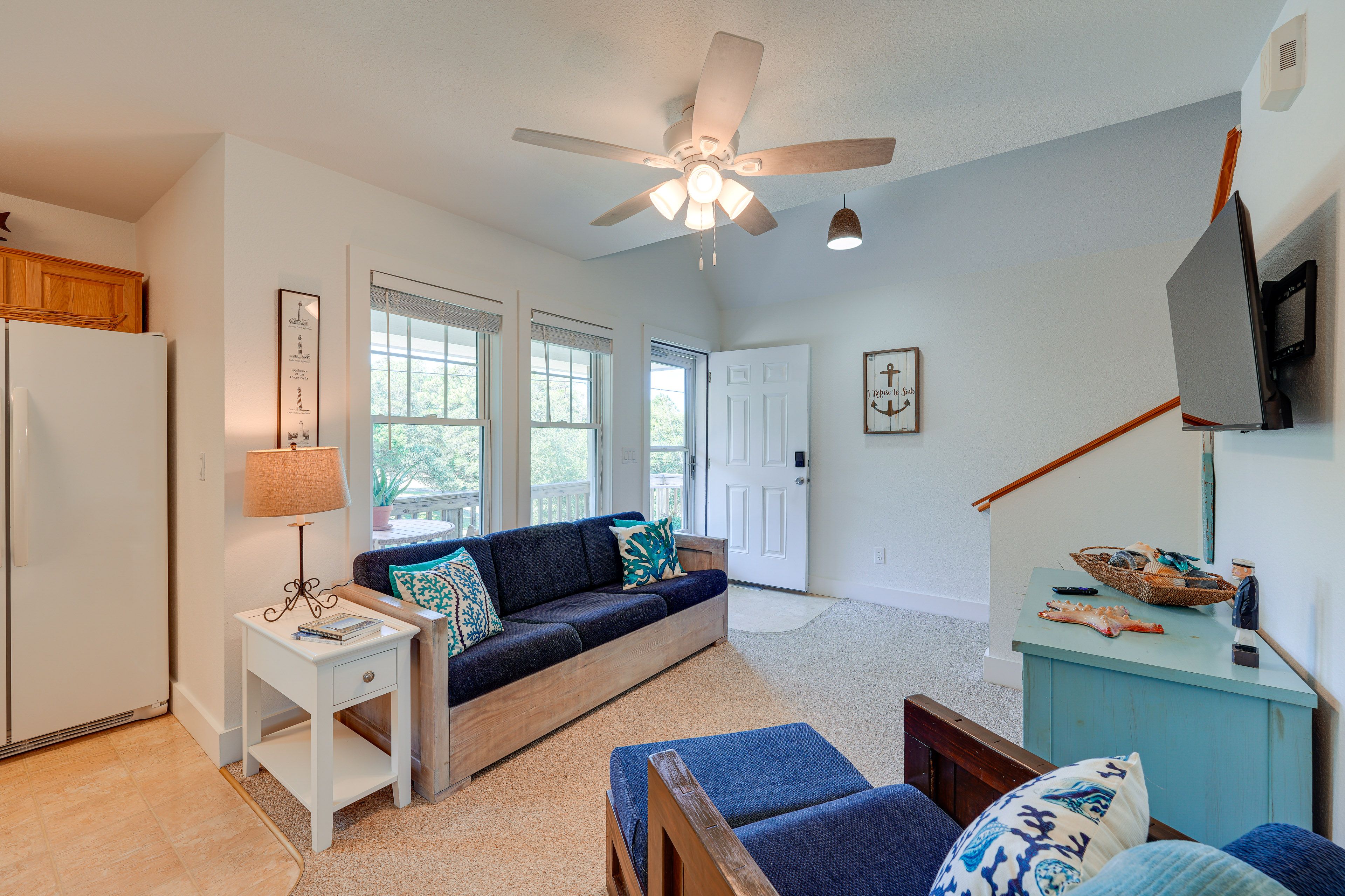 Buxton Vacation Rental | 3BR | 1BA | 1,000 Sq Ft | Stairs Required to Enter