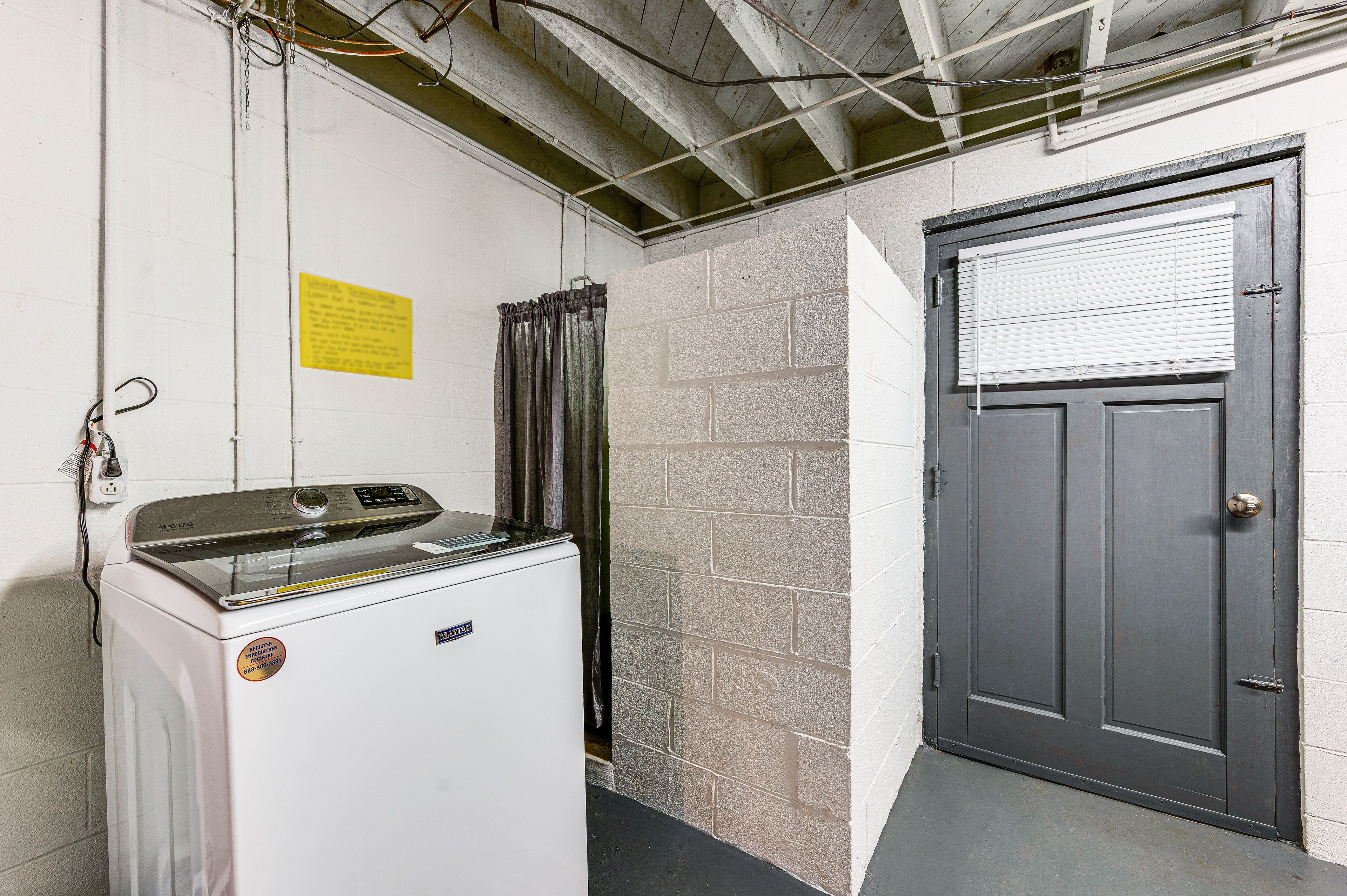 Basement | Washer/Dryer | Seasonal Shower