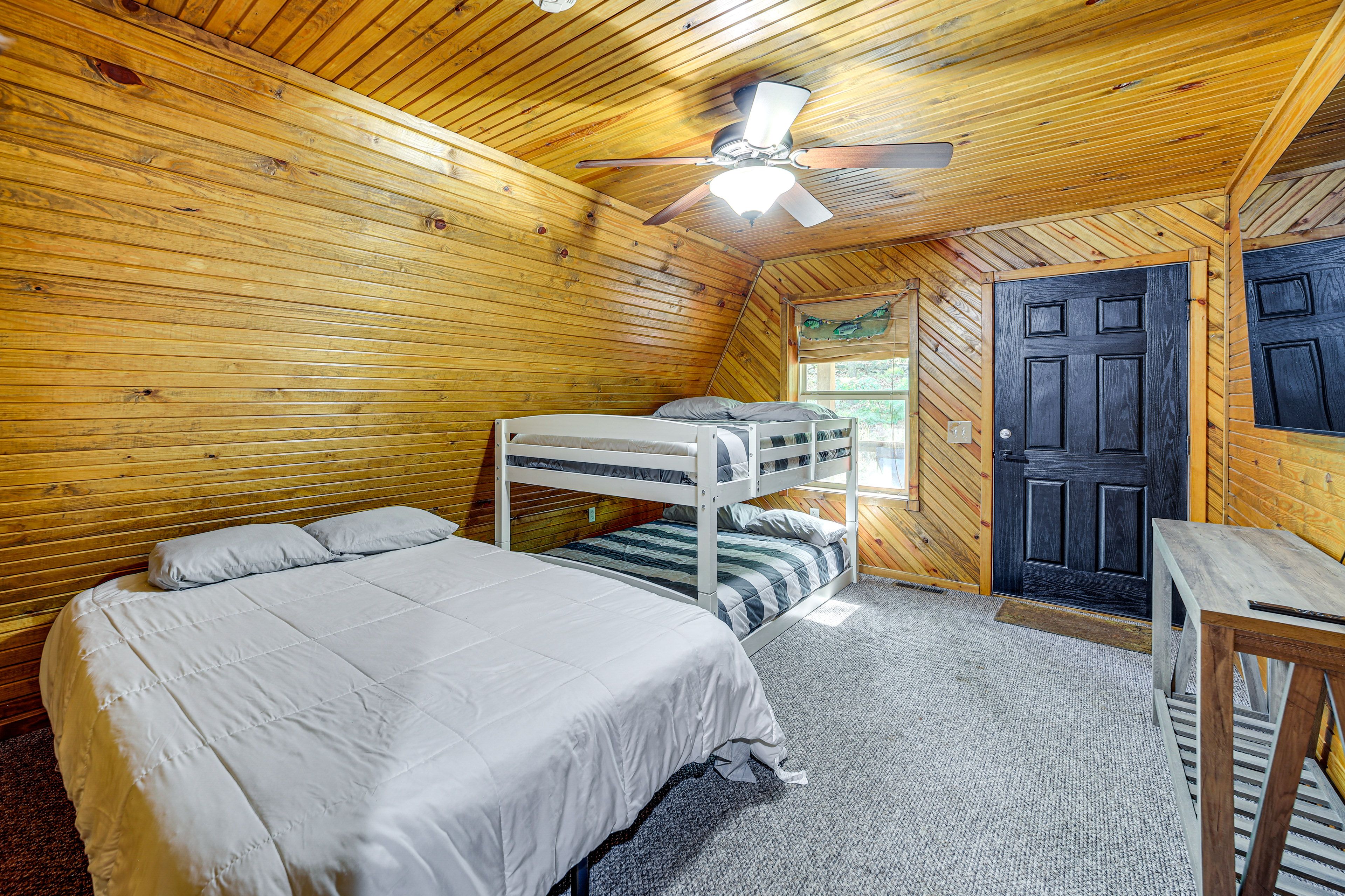 Bedroom 4 | Queen Bed | Full Bunk Bed | Access to Balcony