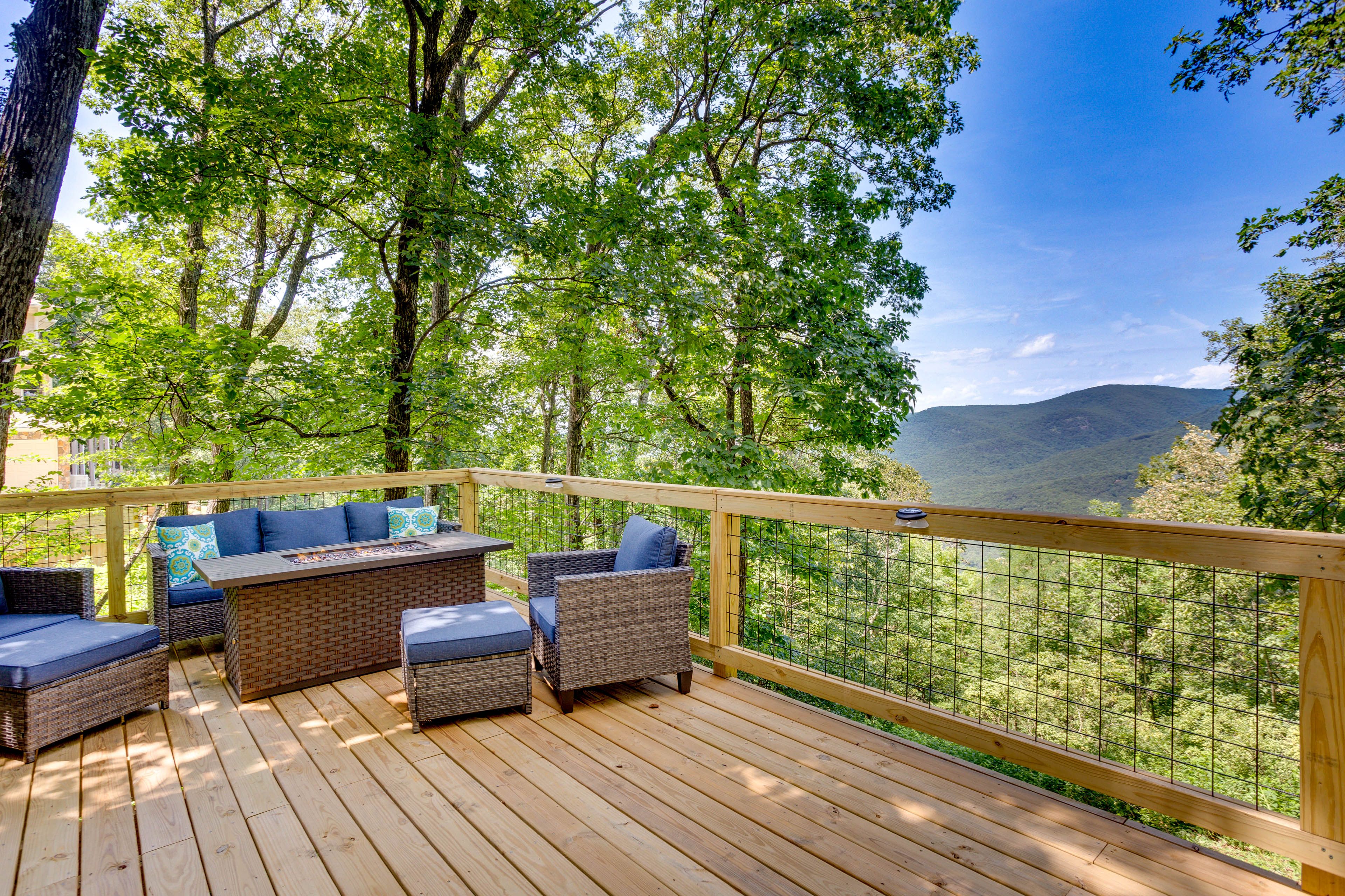 House Exterior | Gas Fire Pit | Mountain Views