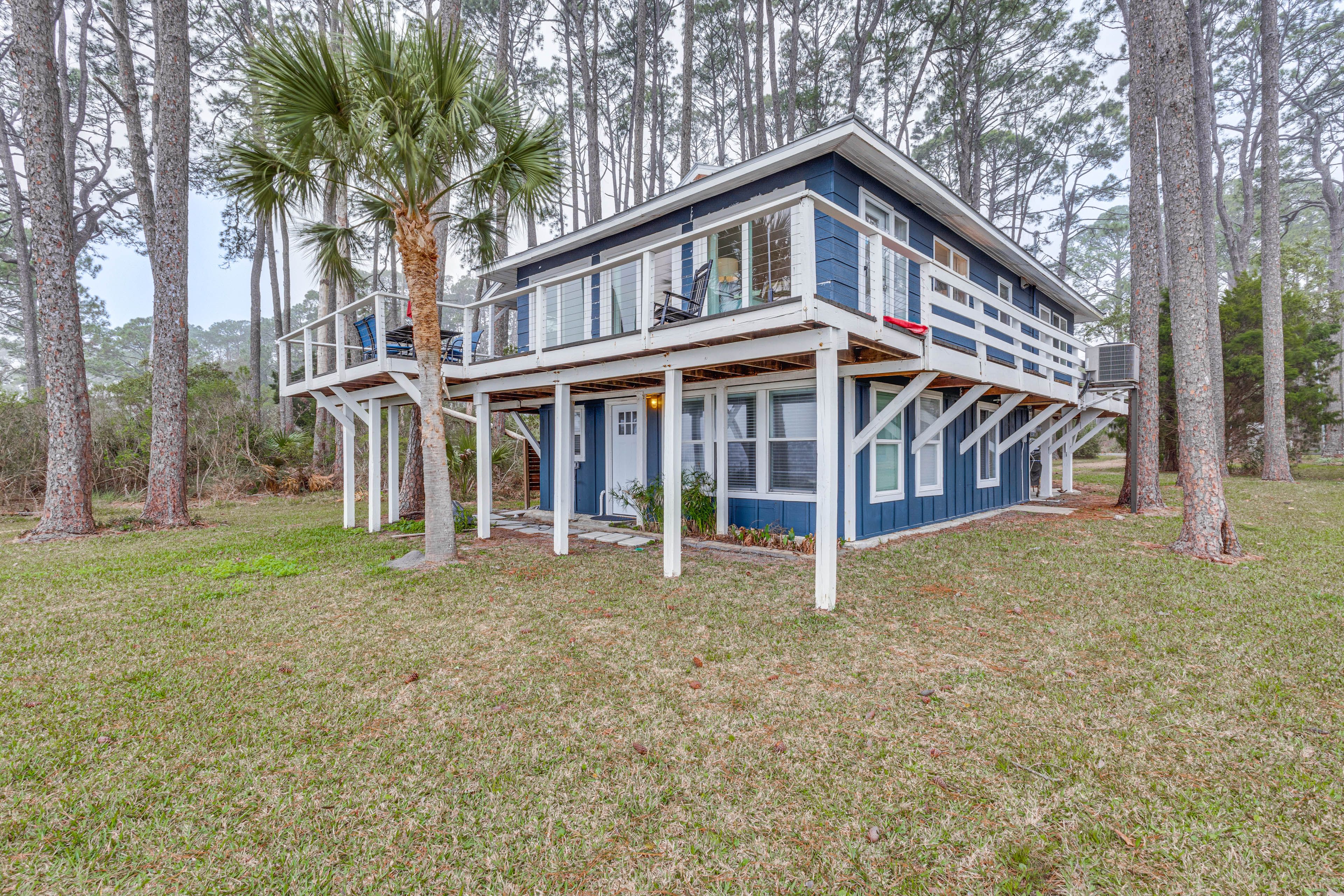 Carrabelle Vacation Rental | 4BR | 2BA | Stairs Required | 1,752 Sq Ft