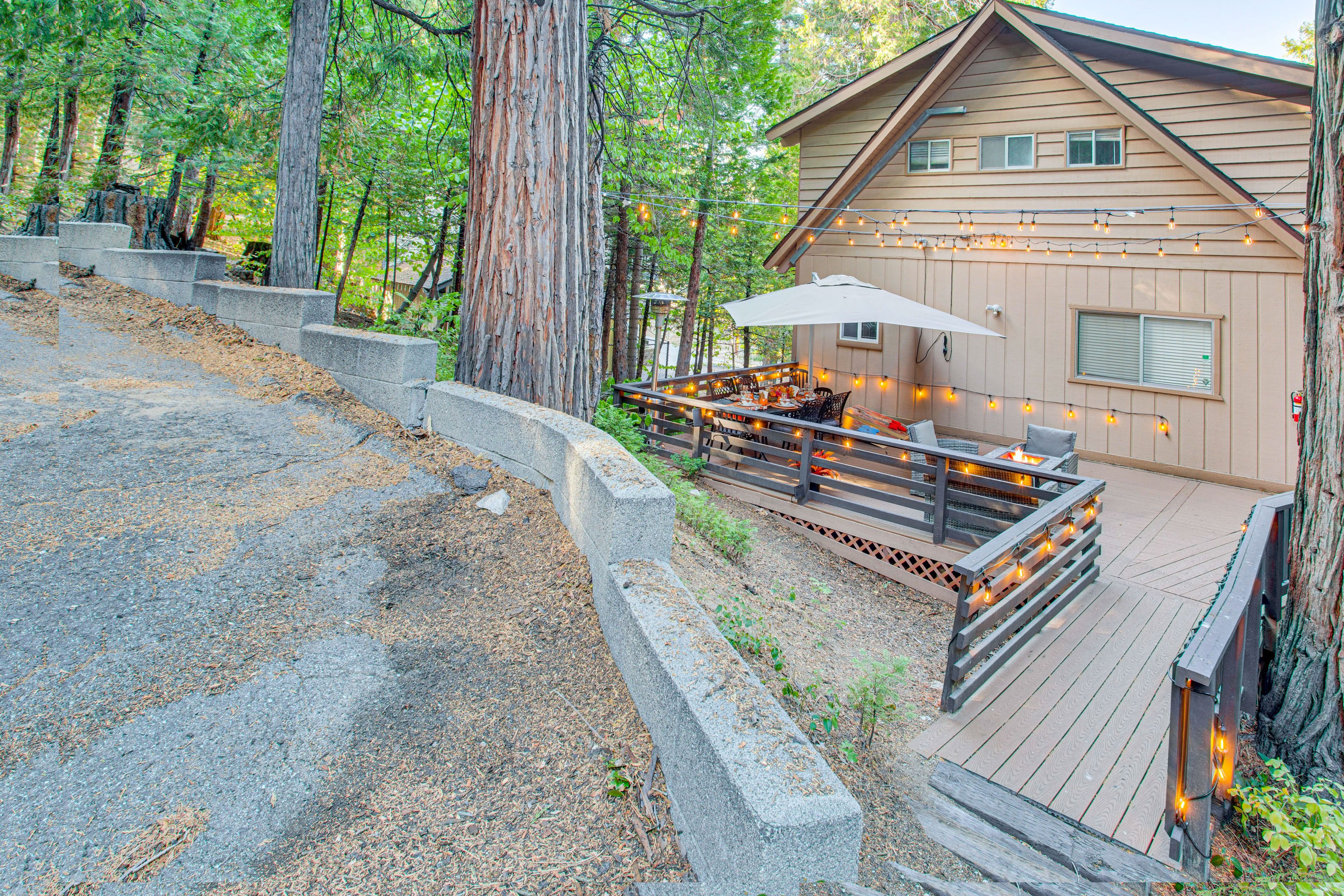 Furnished Deck | Wooded Surroundings
