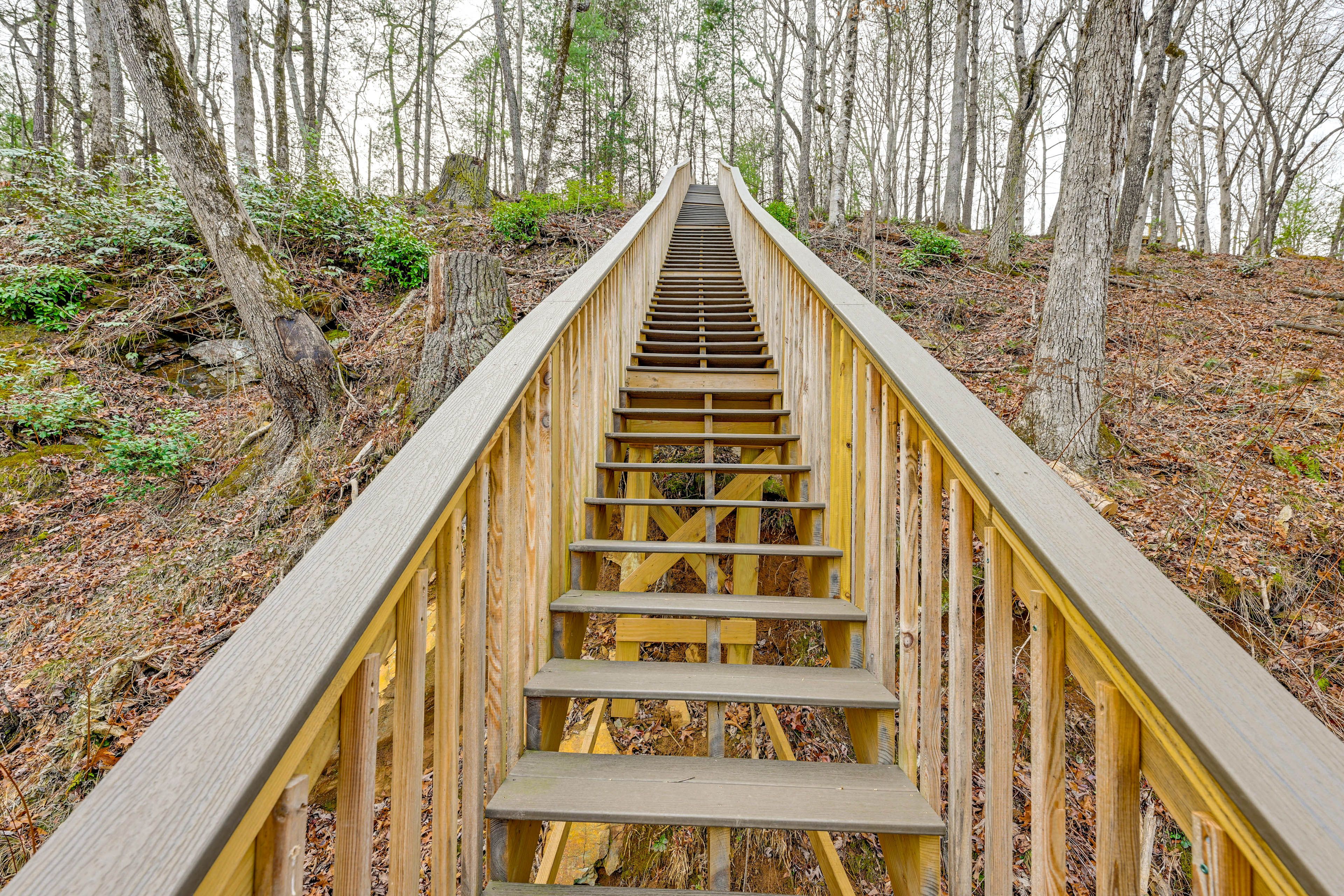 Staircase to River