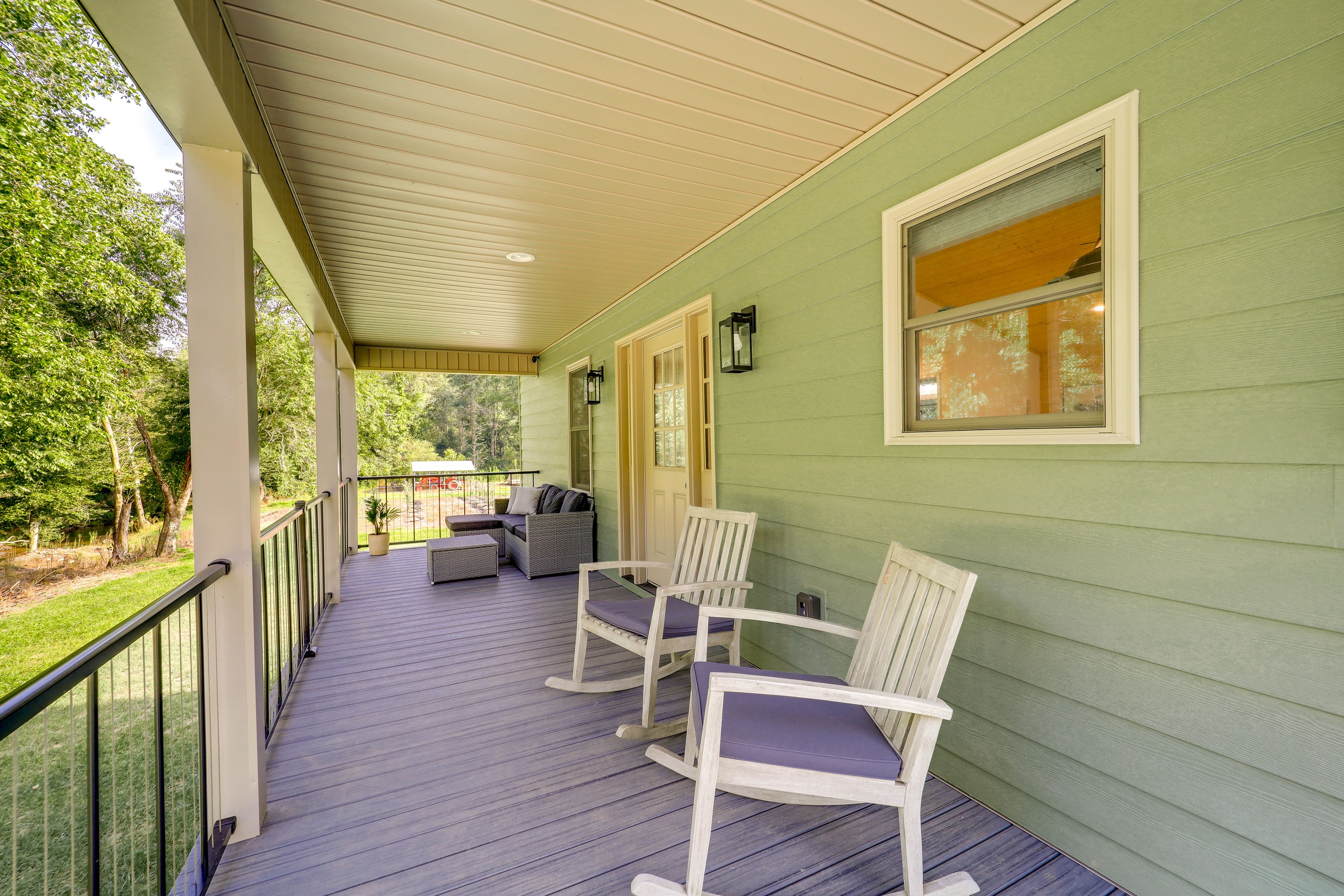 Cabin Exterior | Furnished Porch
