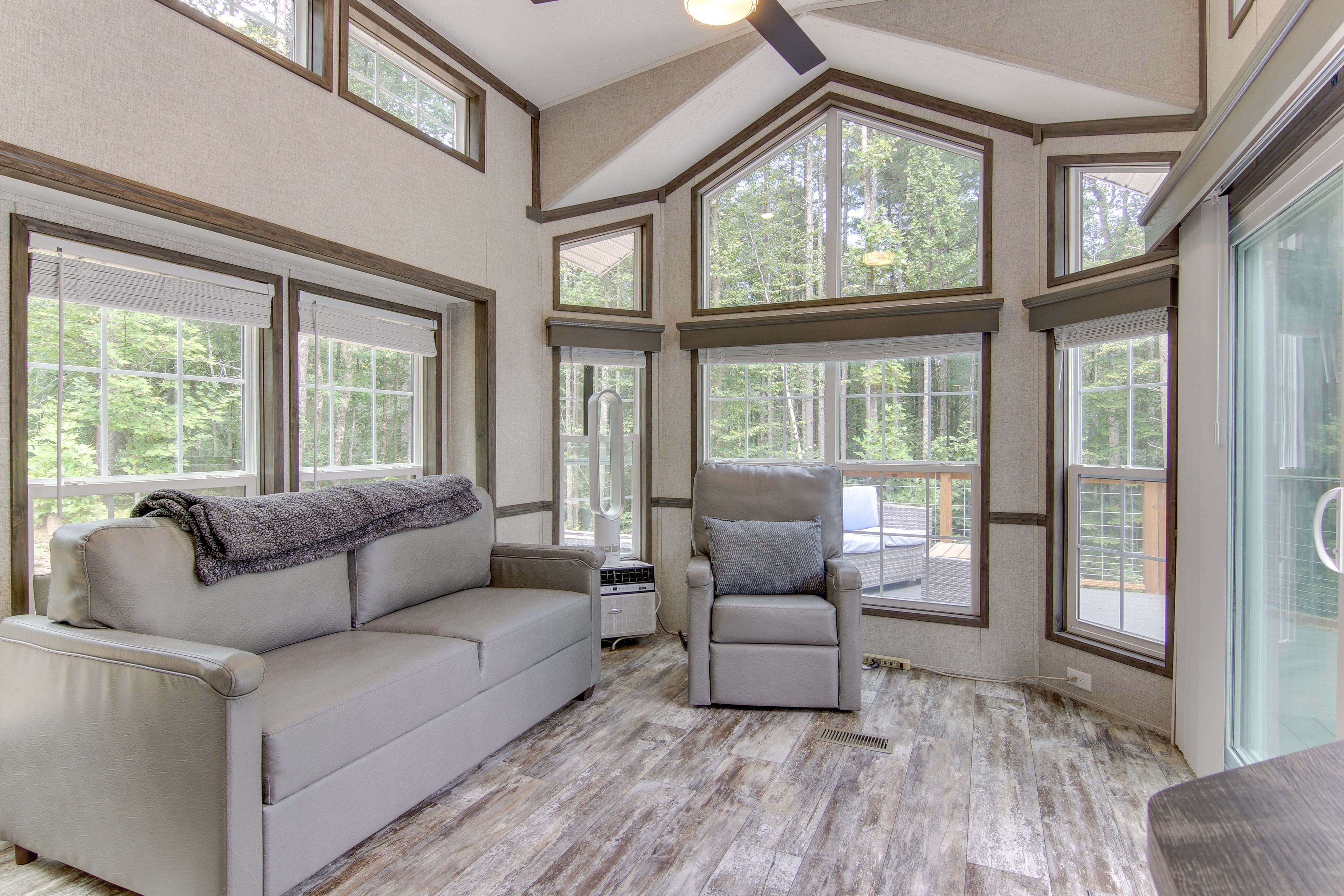 Living Area | Sleeper Sofa | A/C & Heating Unit