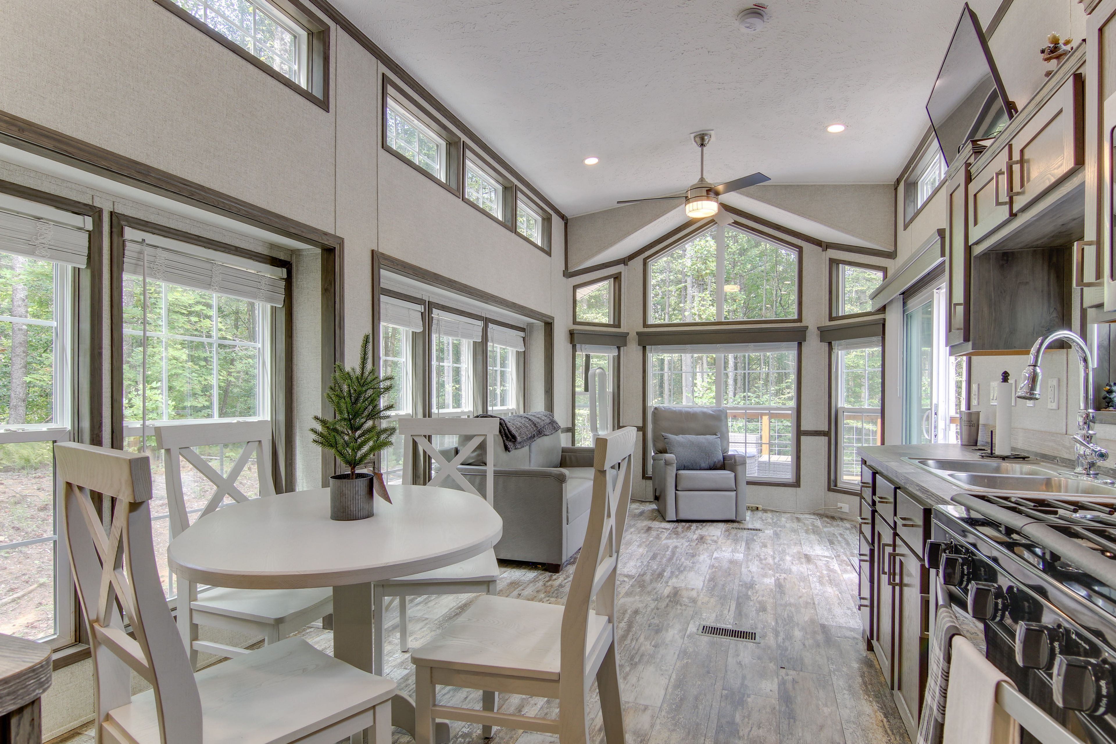 Kitchen & Living Room | Stainless Steel Appliances | Smart TV