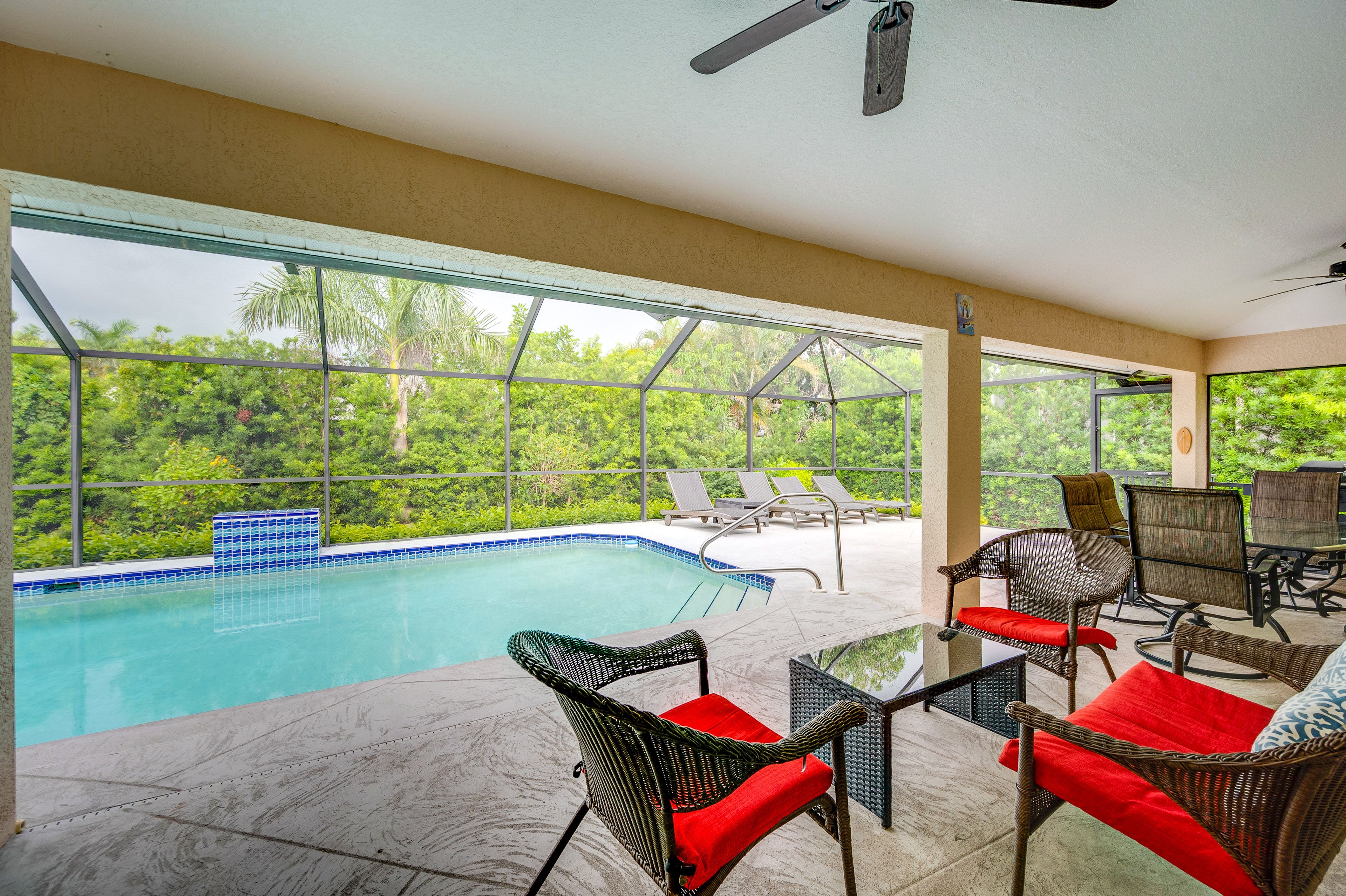 Private Backyard Area | Heated Pool | Gas Grill | Dining Area