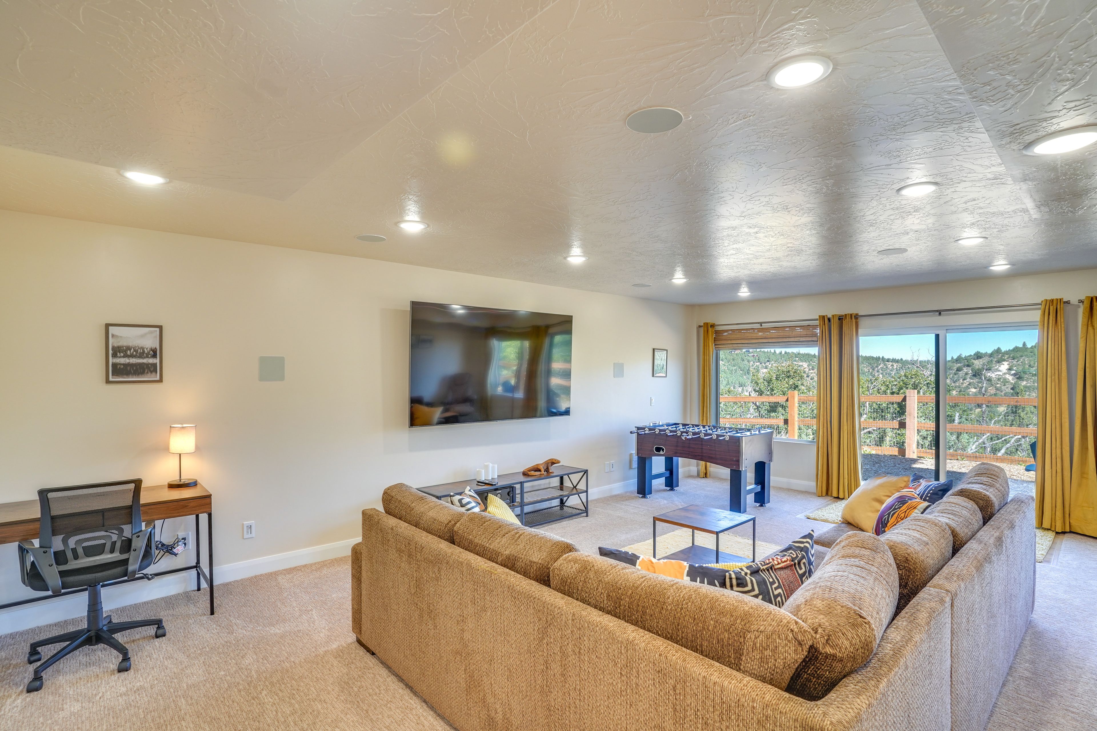 Game Room | 4.29-Acre Property | Smart TVs