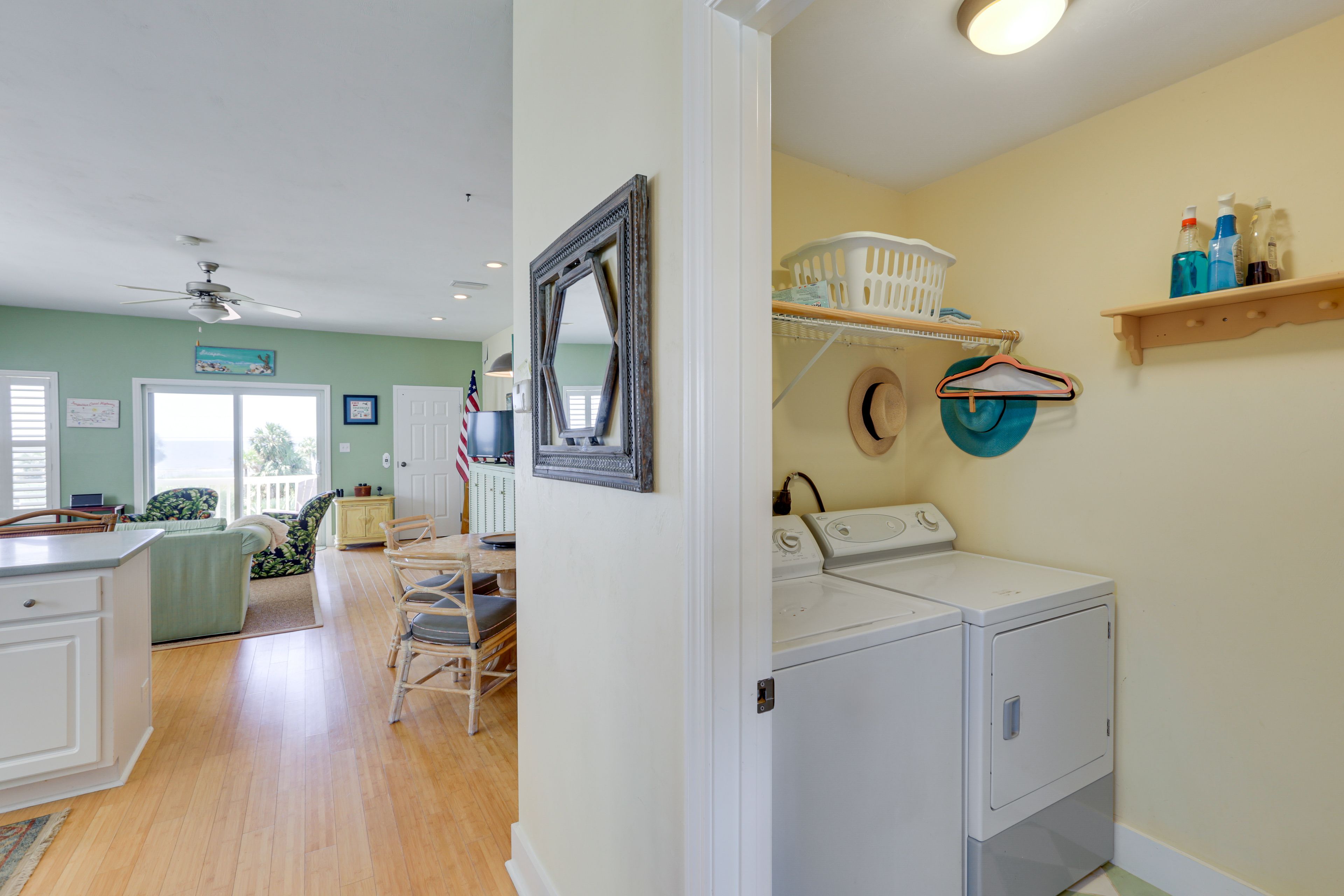 Laundry Area | Washer/Dryer | Hangers | Iron/Board | Trash Bags/Paper Towels