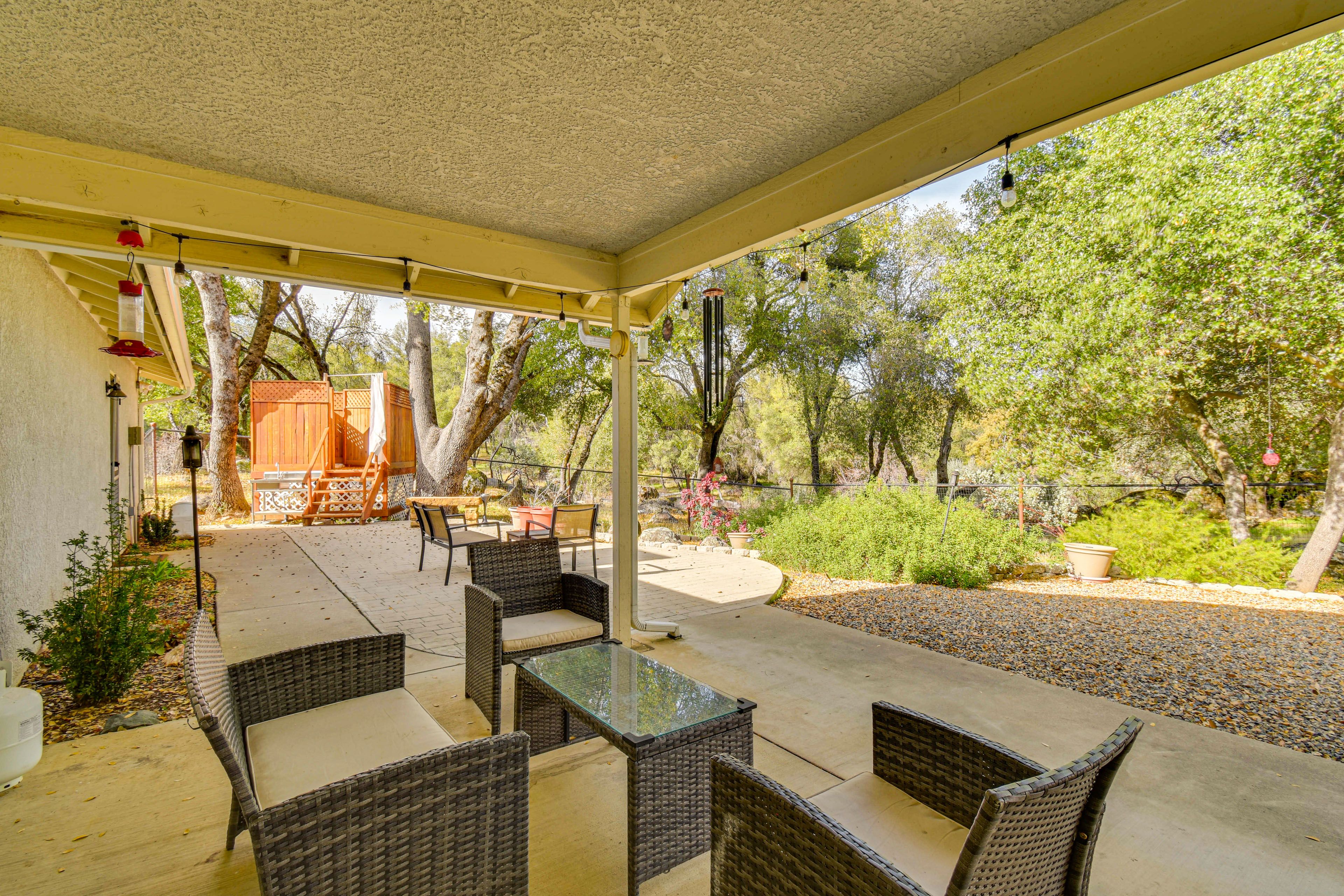 Covered Patio | Outdoor Shower