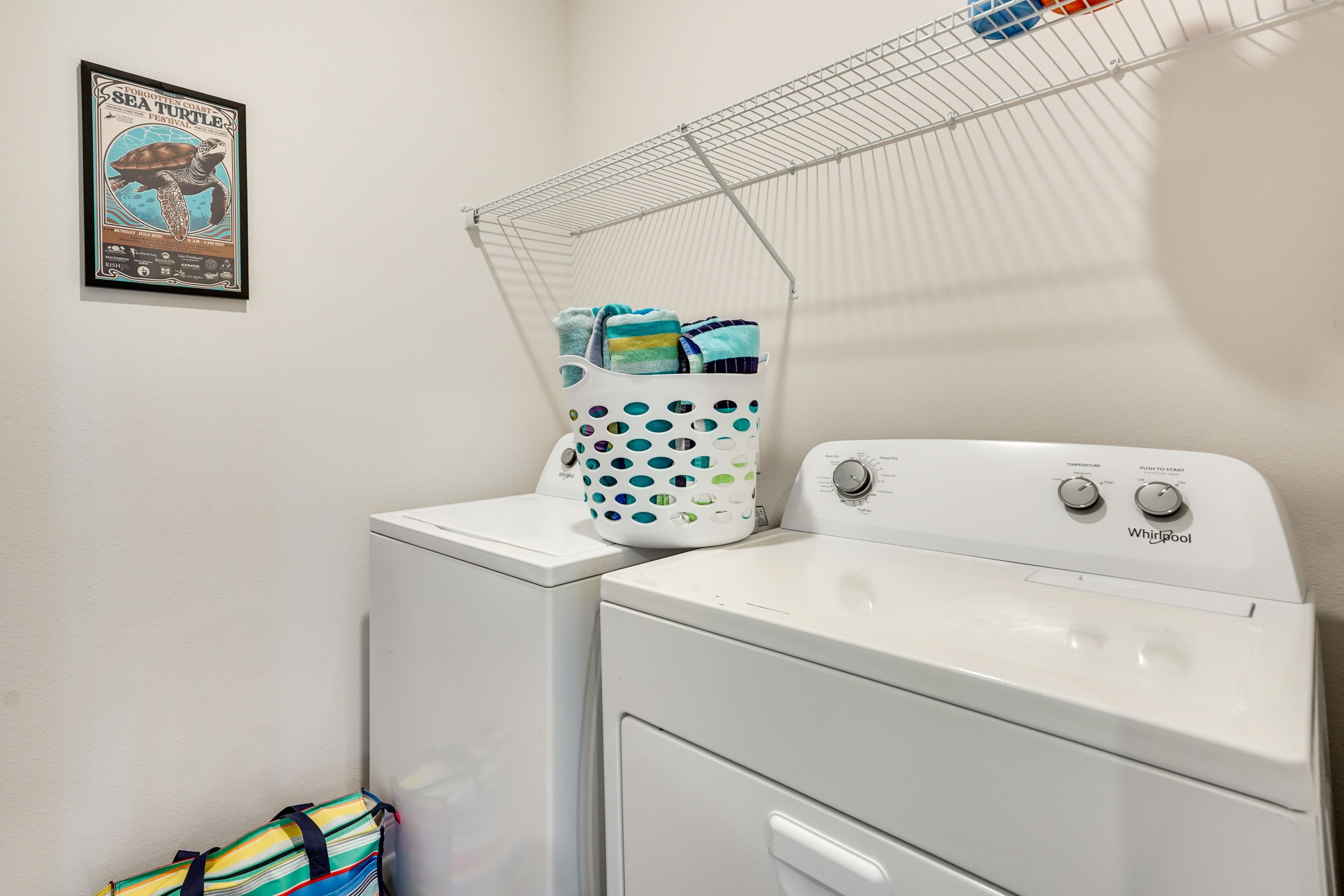 Laundry Room | Washer & Dryer | Beach Towels Provided