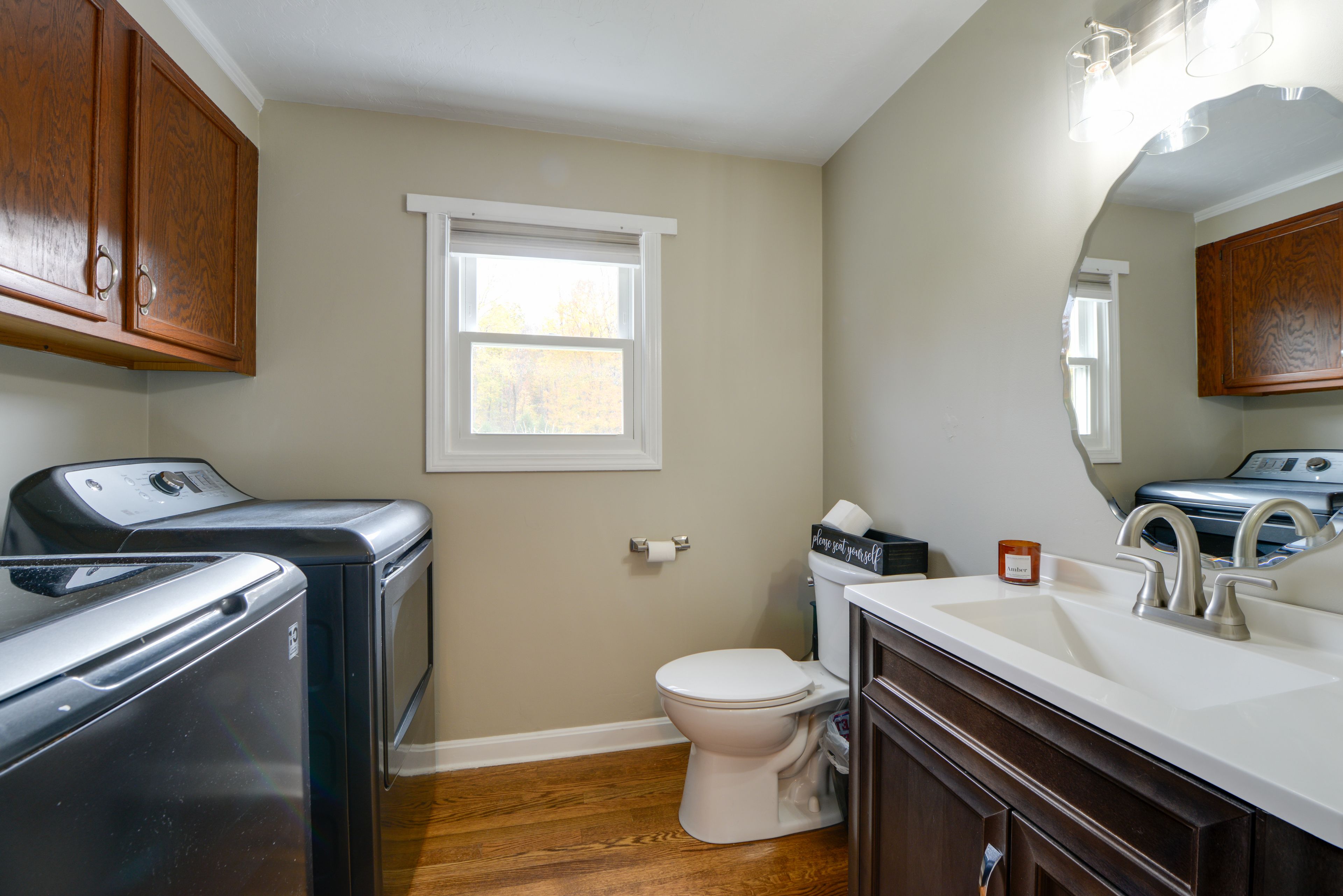Half Bathroom | 1st Floor | Washer & Dryer