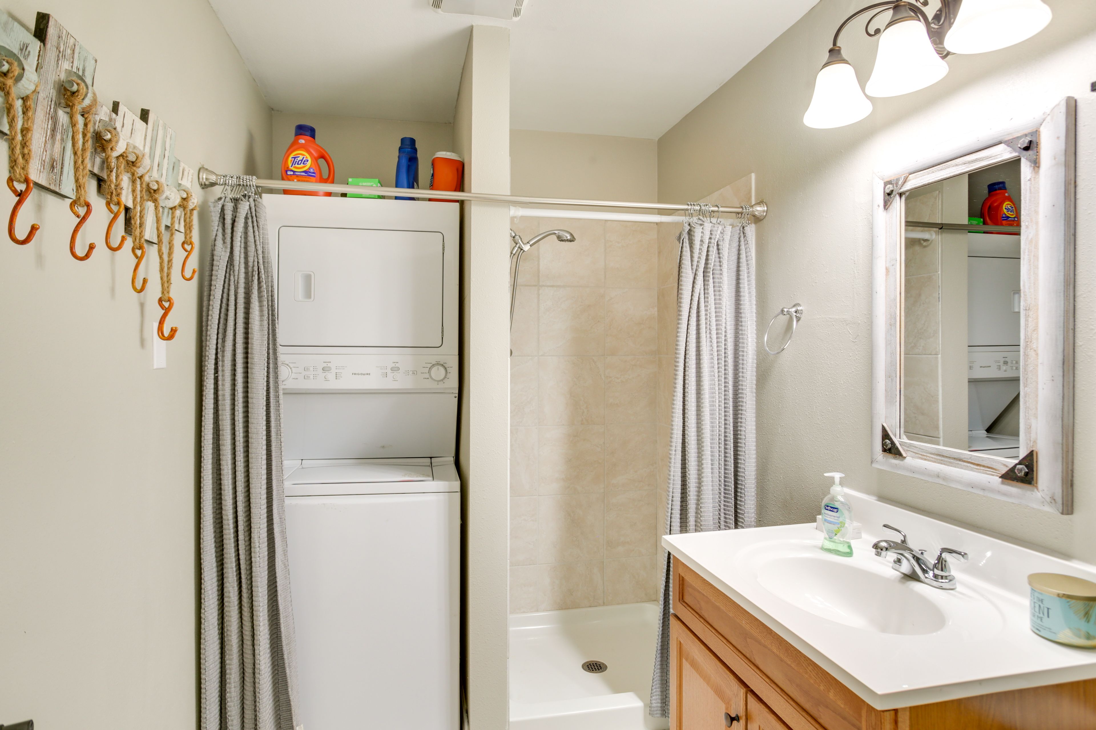 Full Bathroom | Iron & Board | In-Unit Laundry