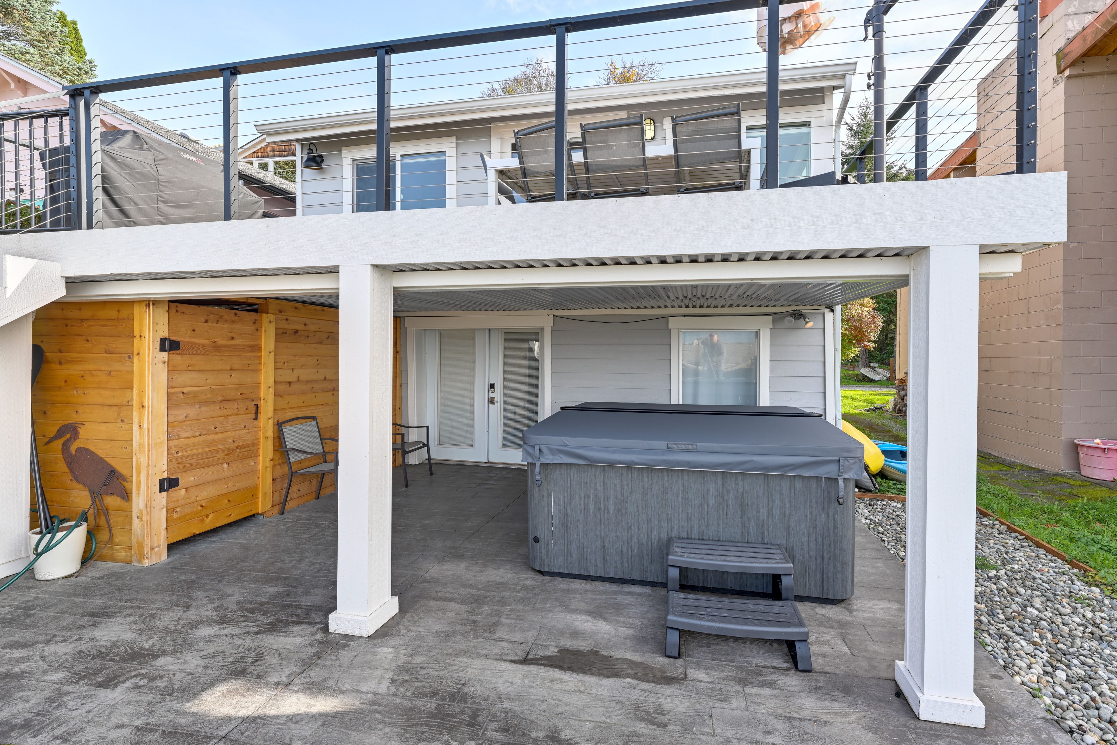 Patio | Private Hot Tub