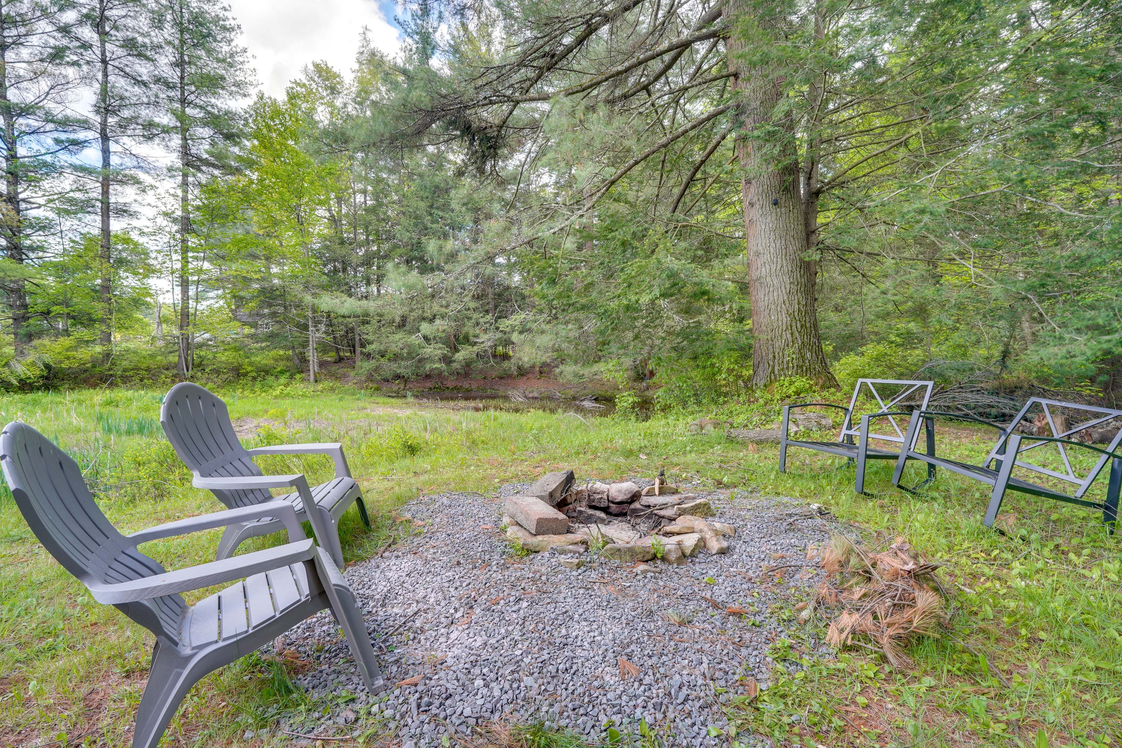 Outdoor Space | Forested Surroundings | Fire Pit | On-Site Creek