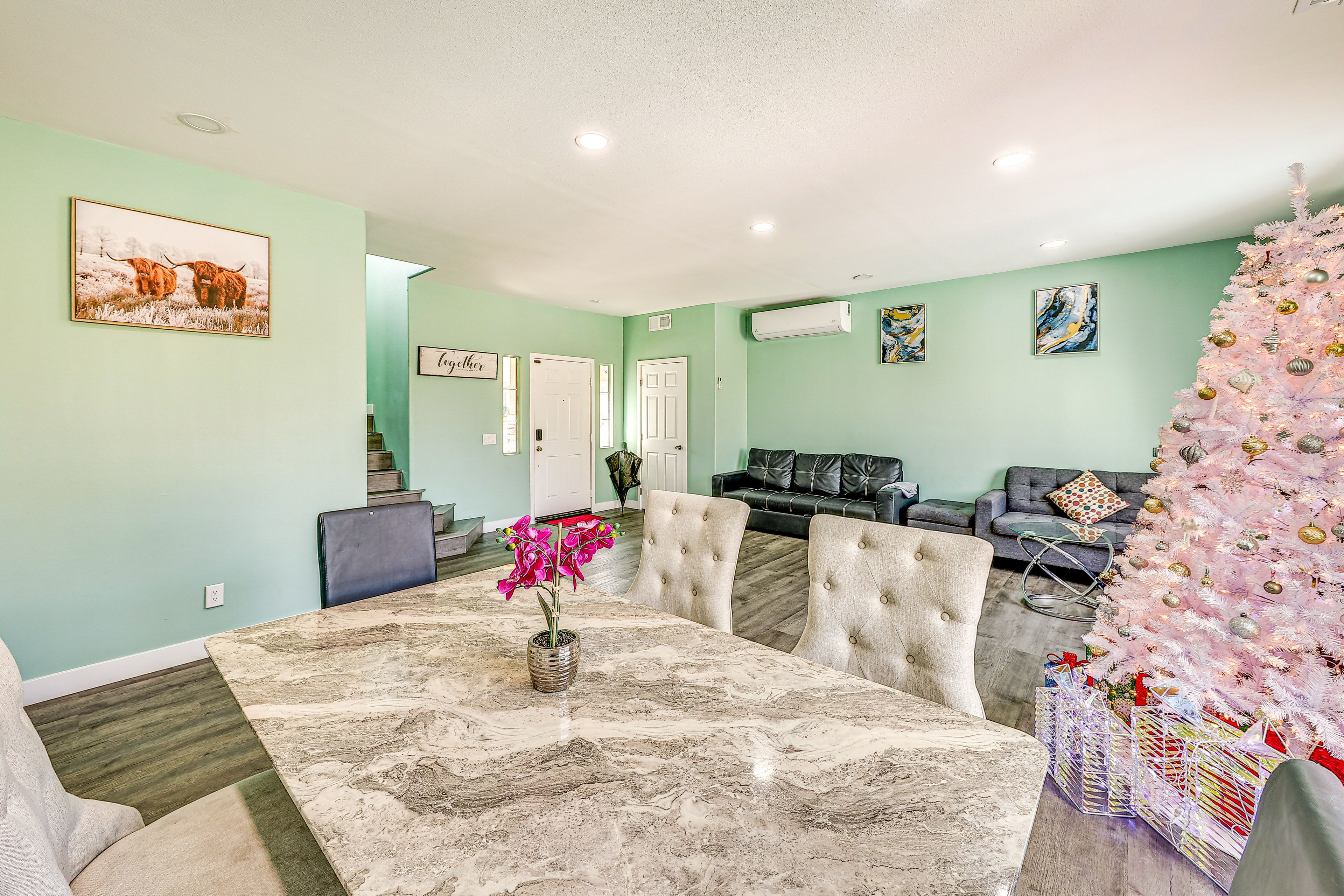 Dining Area | 1st Floor | Fireplace | Smart TV
