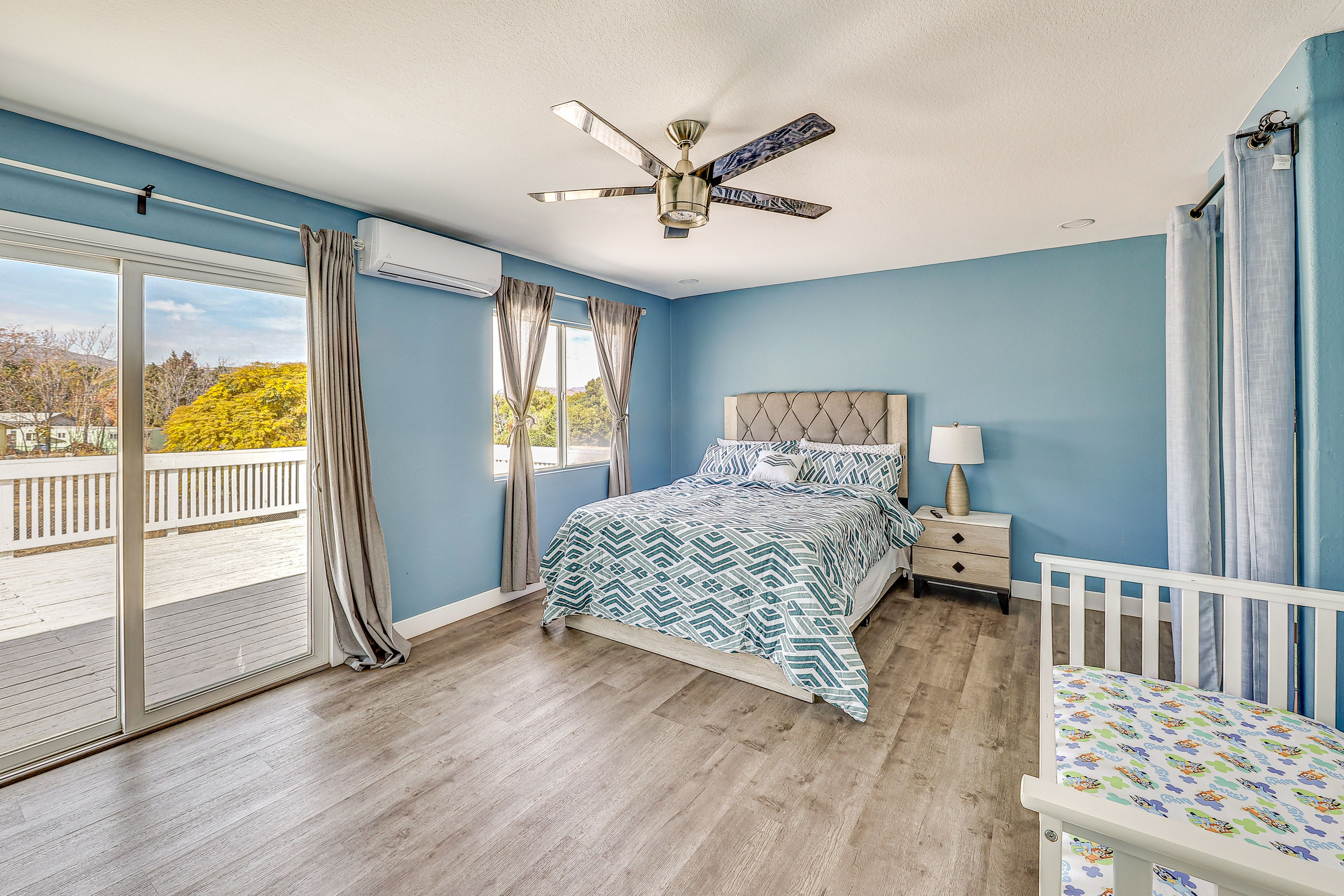 Bedroom 1 | 2nd Floor | Queen Bed | Deck Access | Linens Provided