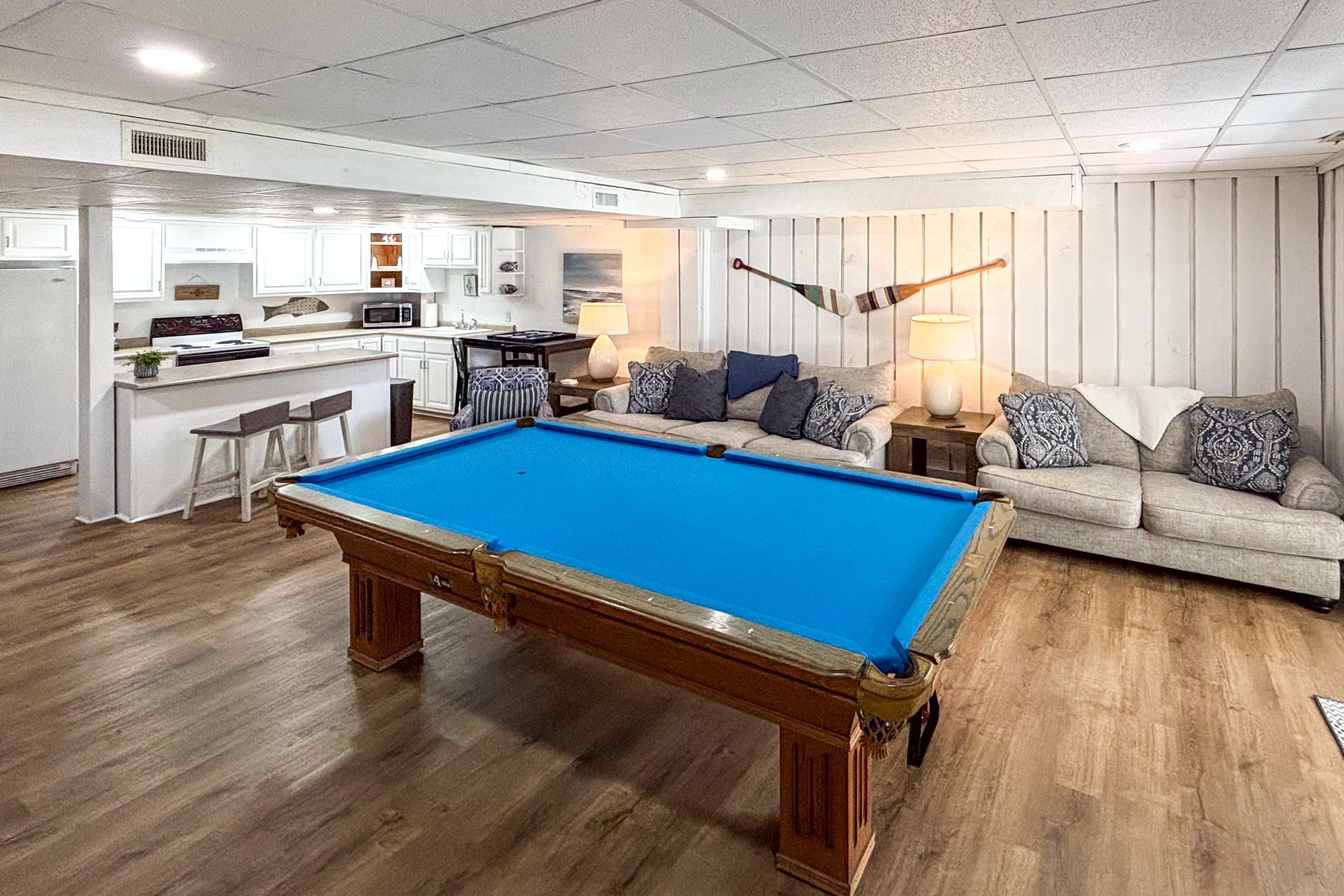 Den | Lower Level | Pool Table | Foosball Table | Patio Access