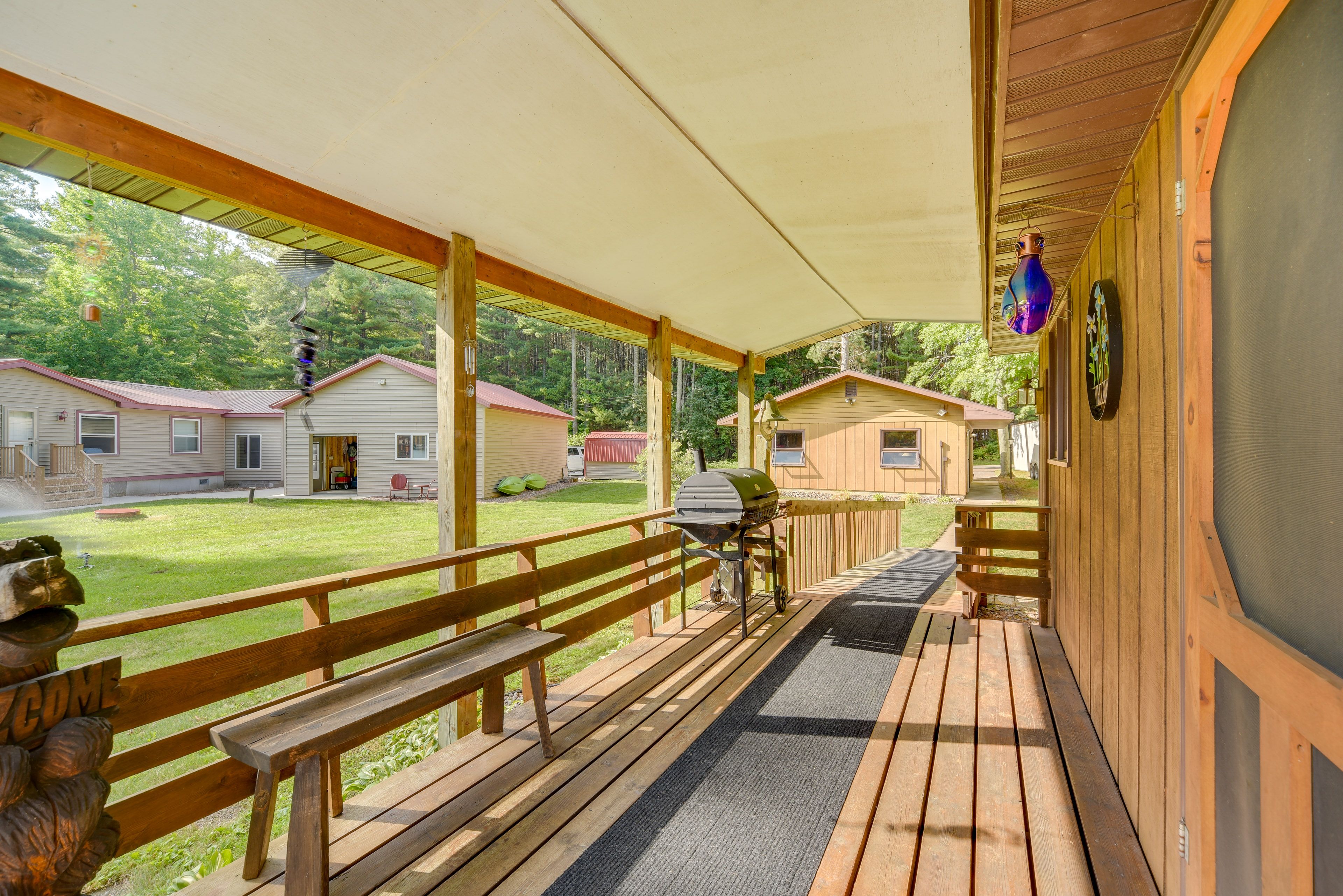 Cabin Exterior | Deck | Charcoal Grill/Smoker