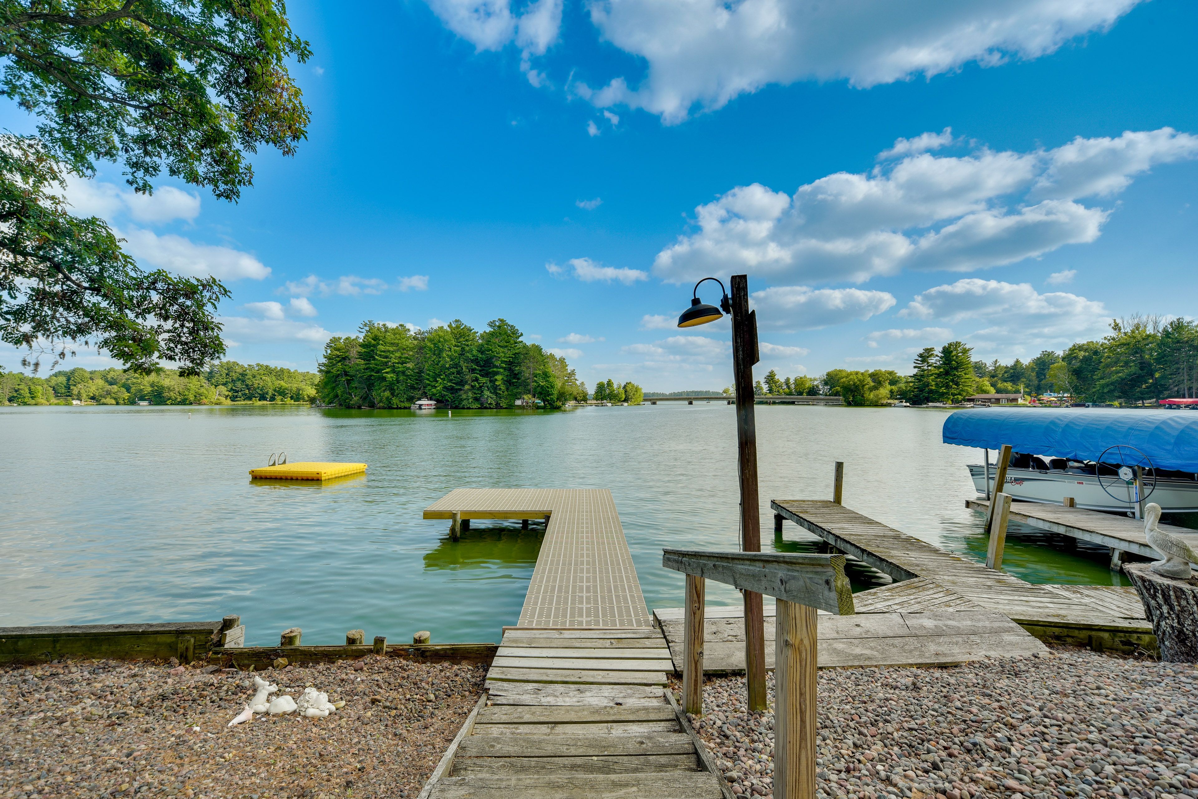 Cabin Exterior | Private Dock | Lake Access