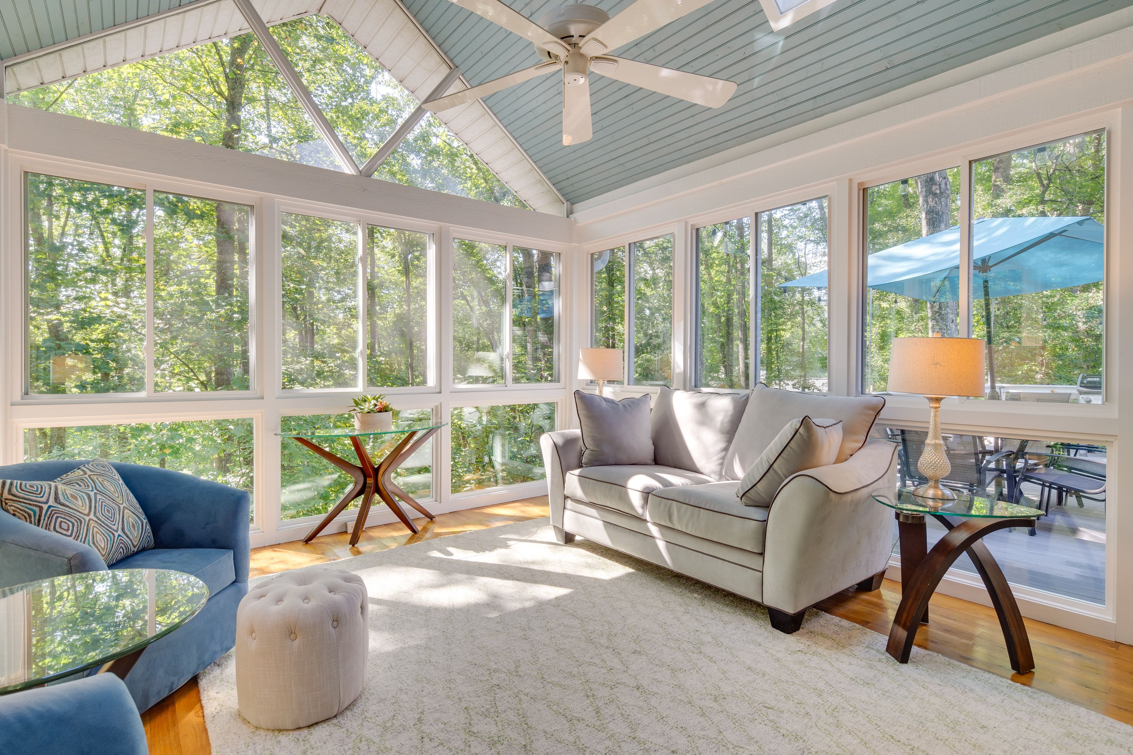 Sunroom | Wooded Views | 1st Floor