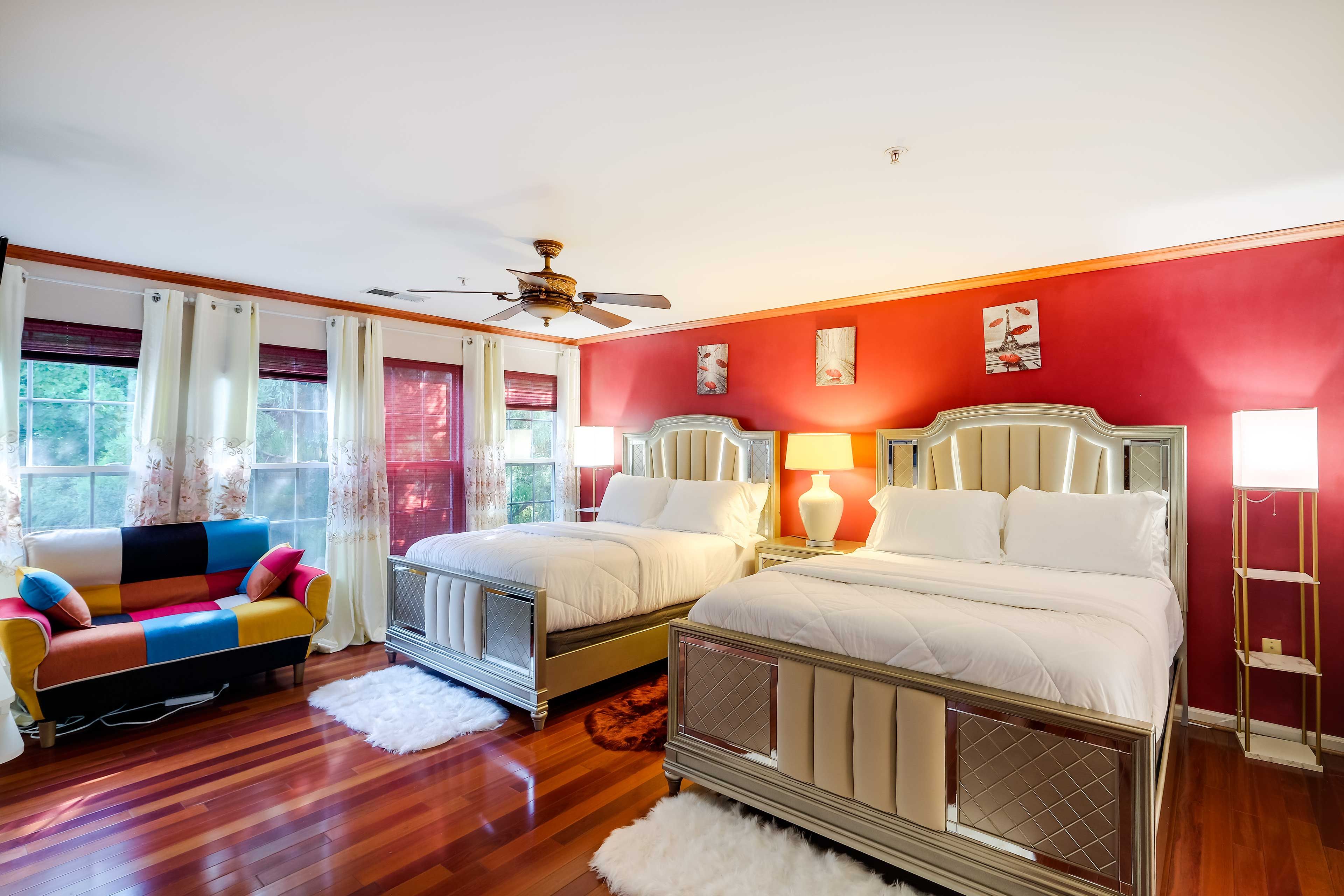 Bedroom 1 | 2 Queen Beds | En-Suite Bathroom | 2nd Floor