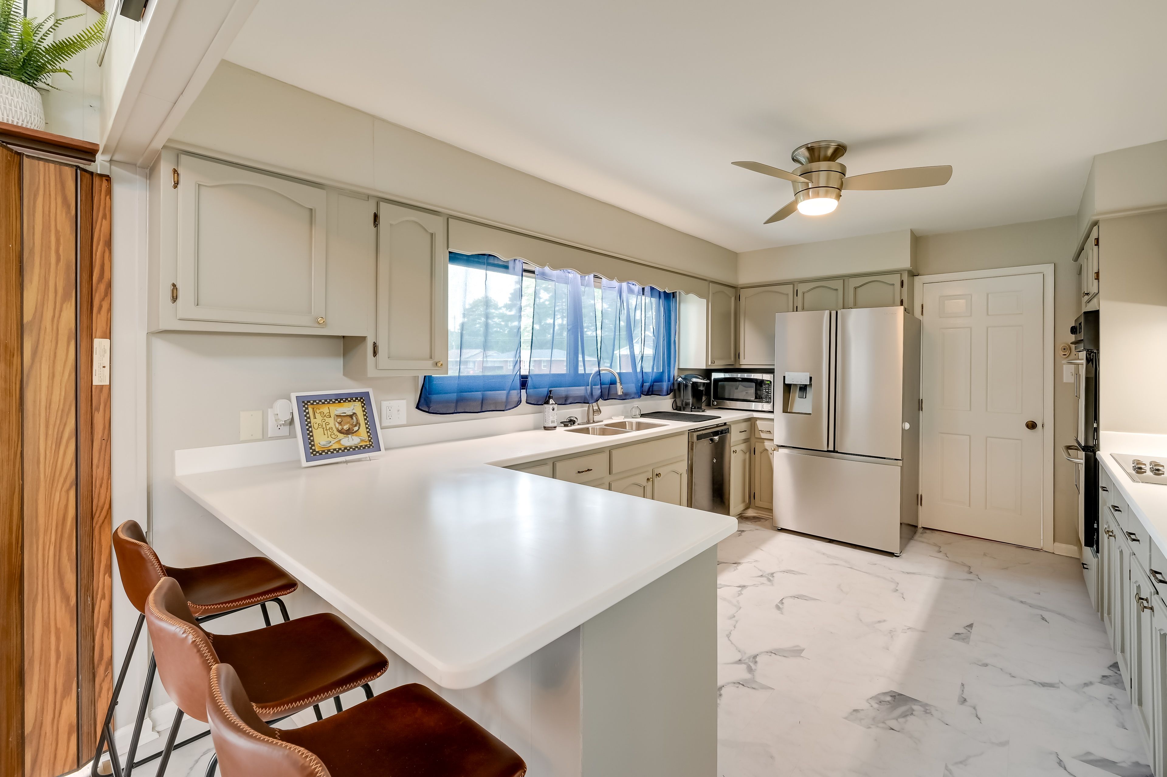 Kitchen | Keurig Coffee Maker | Bar Seating