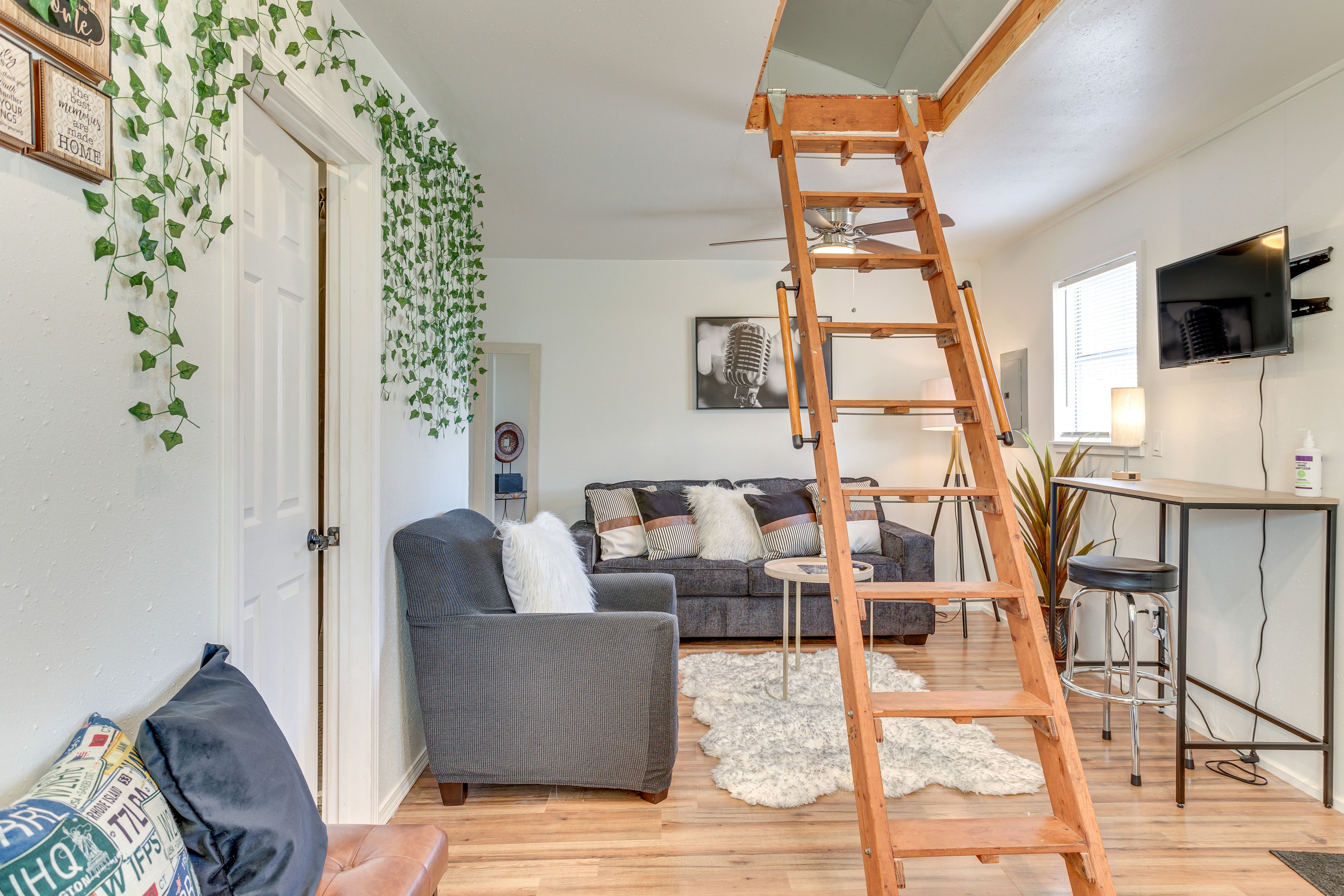 Ladder to Sleeping Area