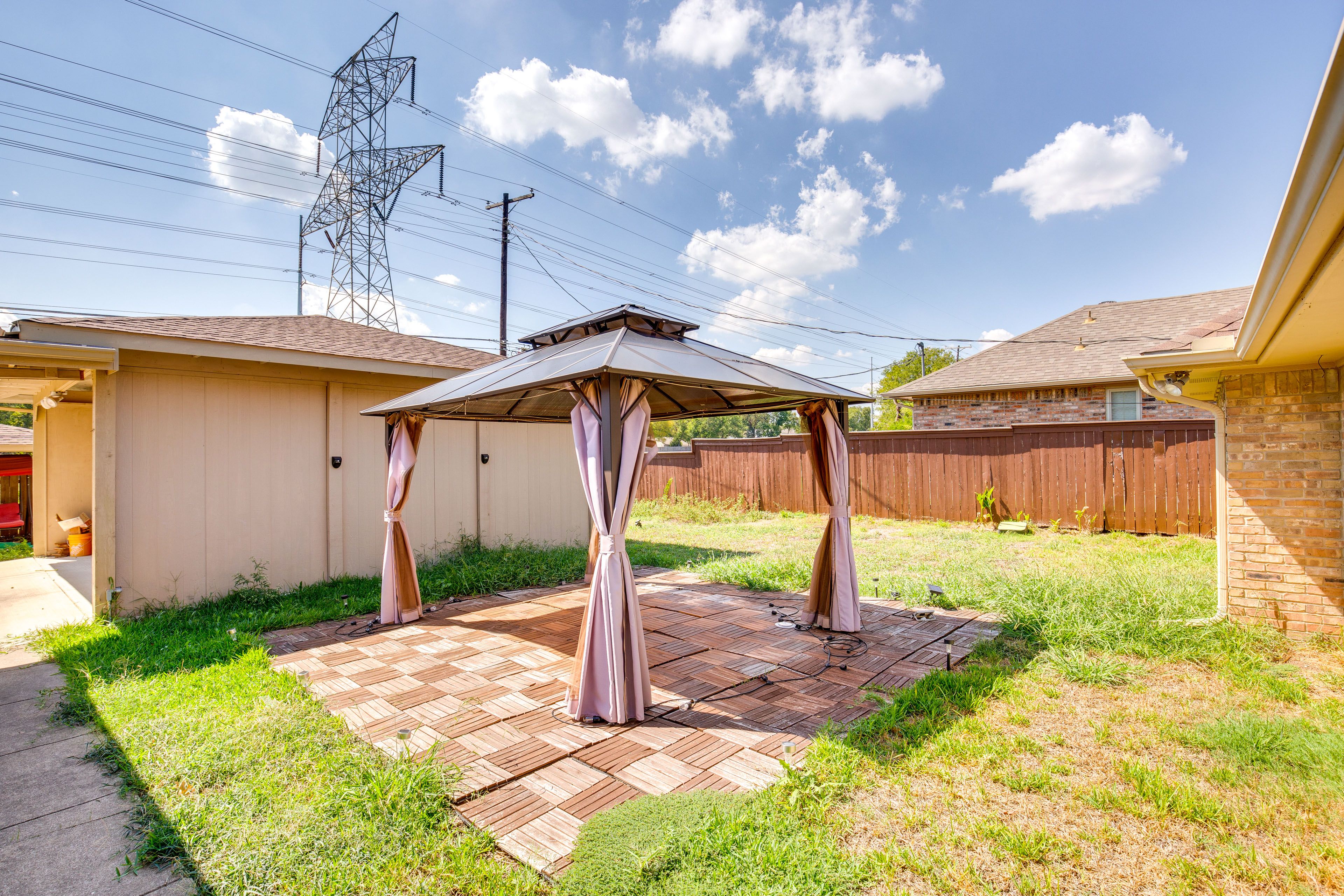 Fenced-In Yard | Patio | Gazebo