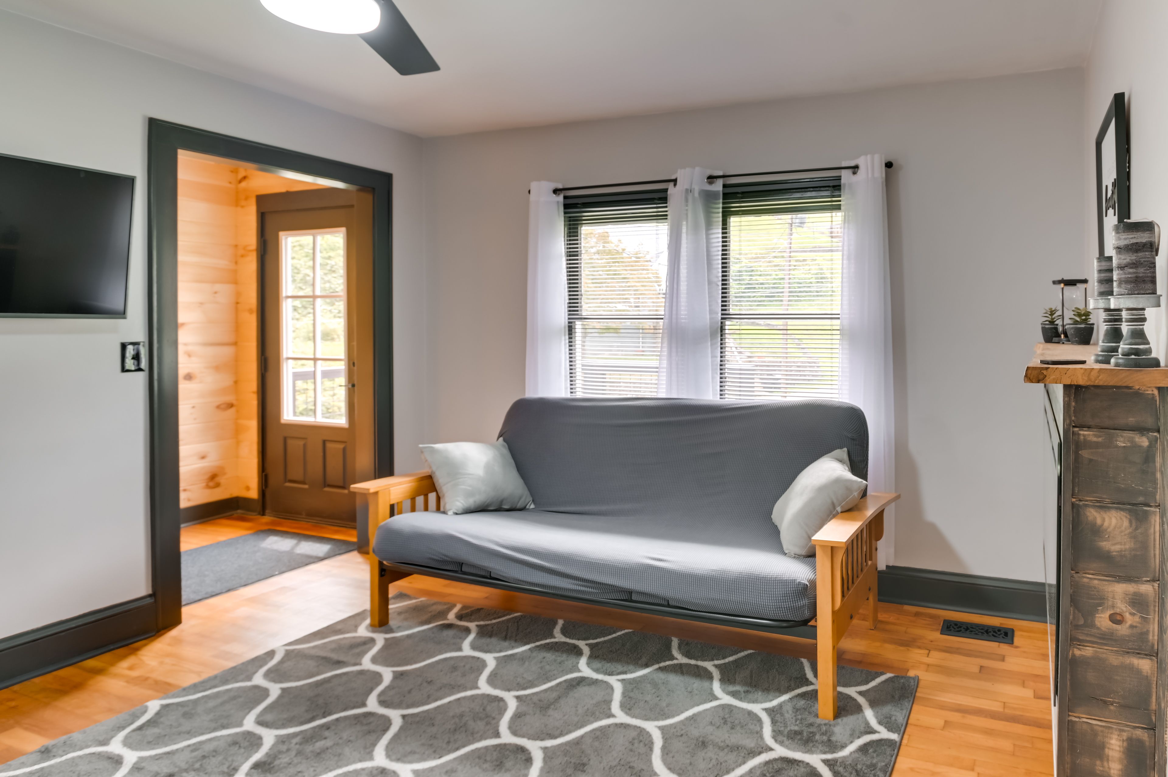 Living Room | Queen Sleeper Sofa | Full Futon | Smart TV