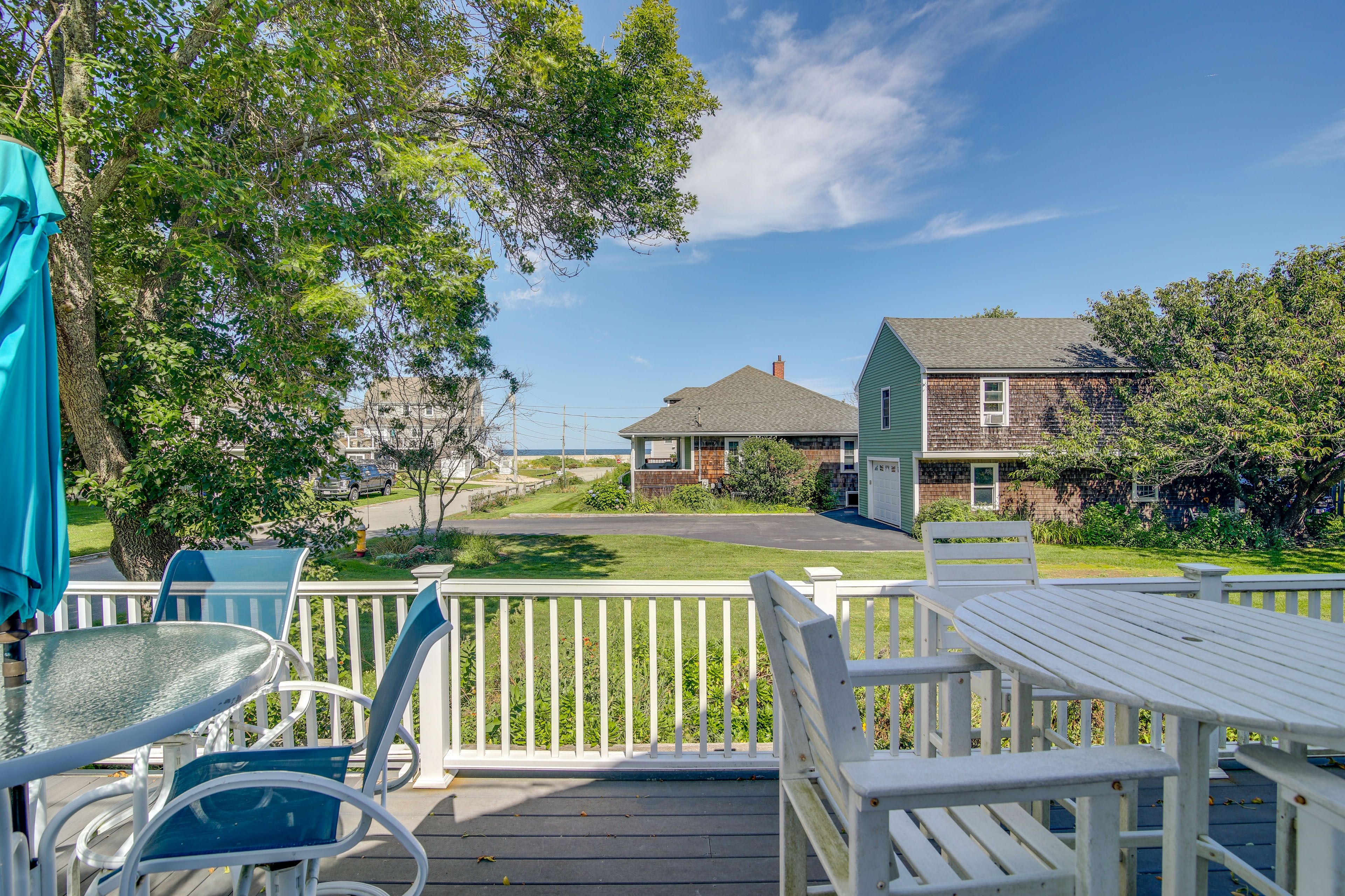 Furnished Deck | Outdoor Dining | Ocean View | Gas Grill