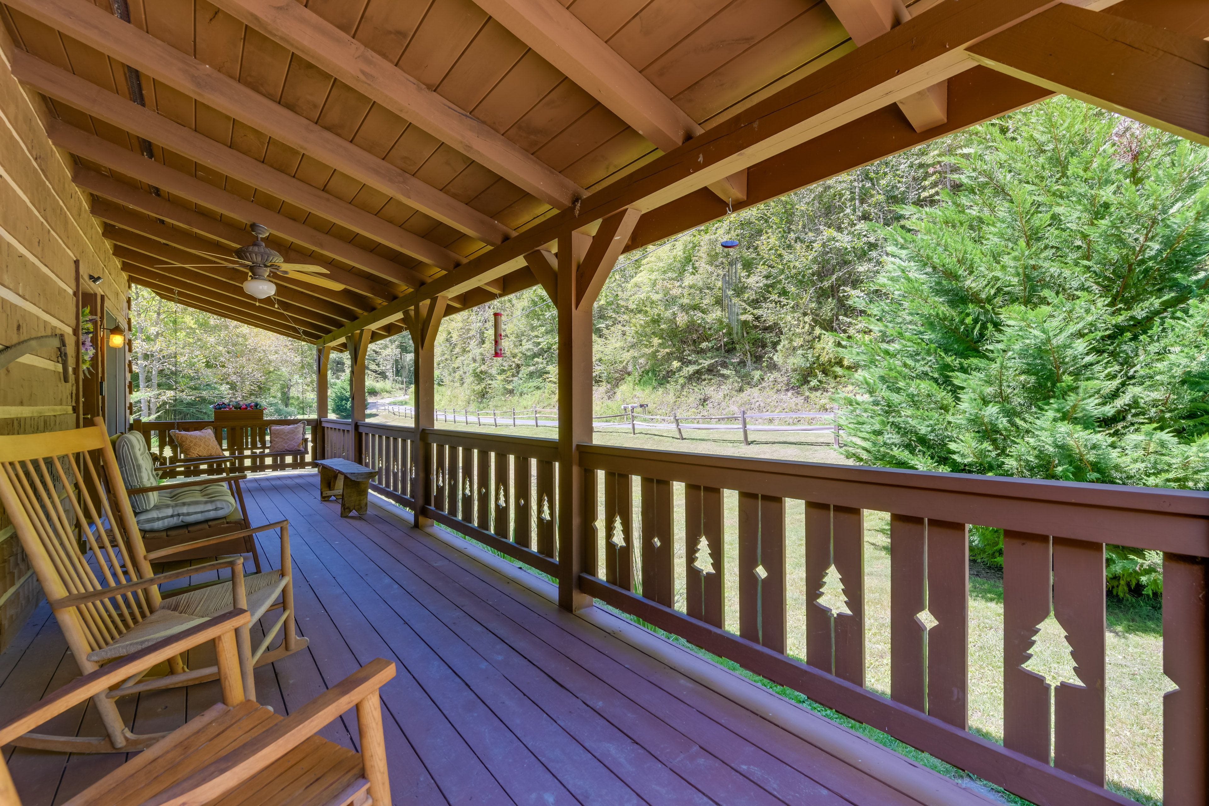 Covered Front Porch | Rocking Chairs