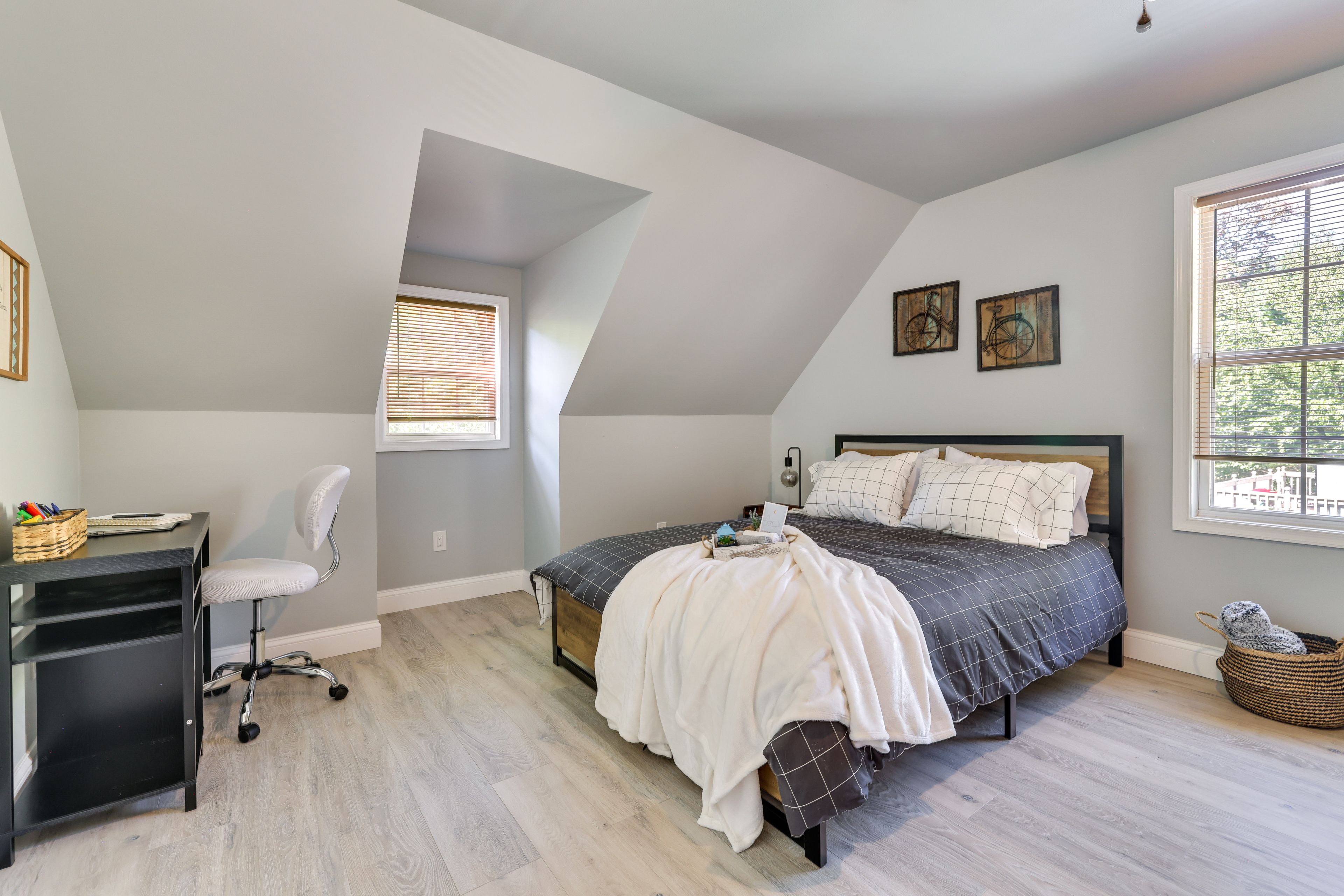 Bedroom 1 | Queen Bed | Twin Daybed w/ Twin Trundle | Futon | Desk Workspace