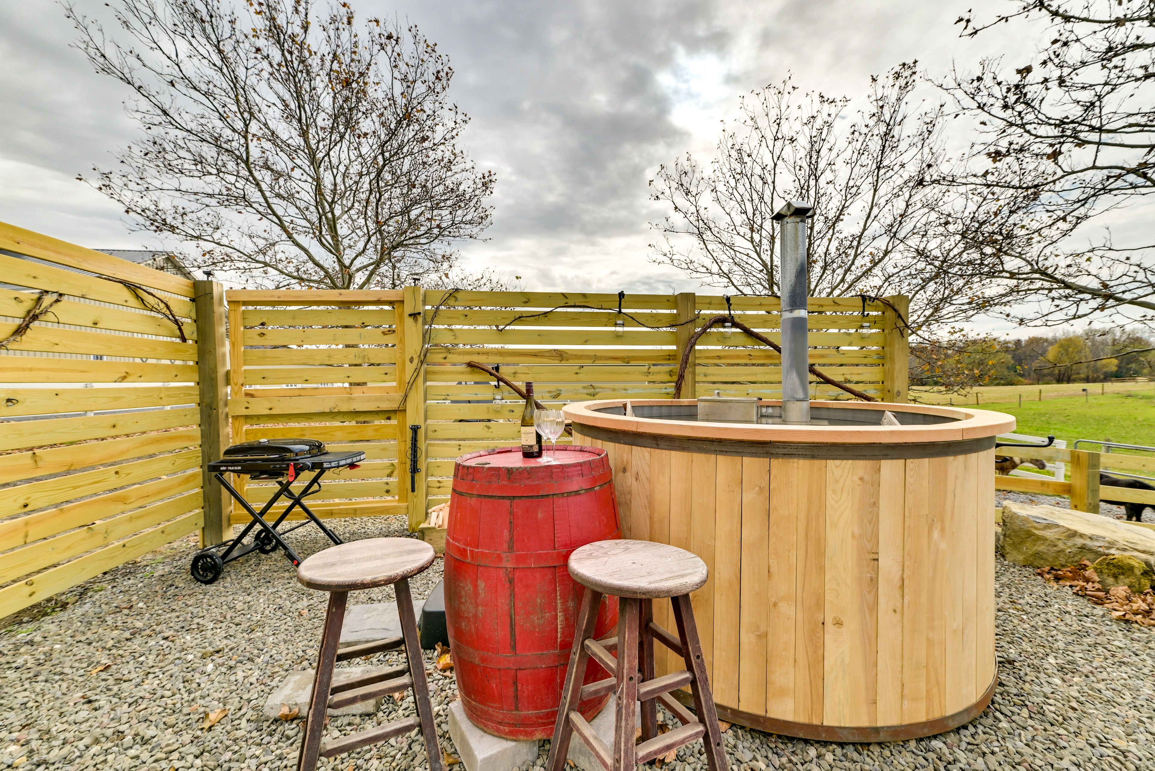 Private Wood-Fired Hot Tub