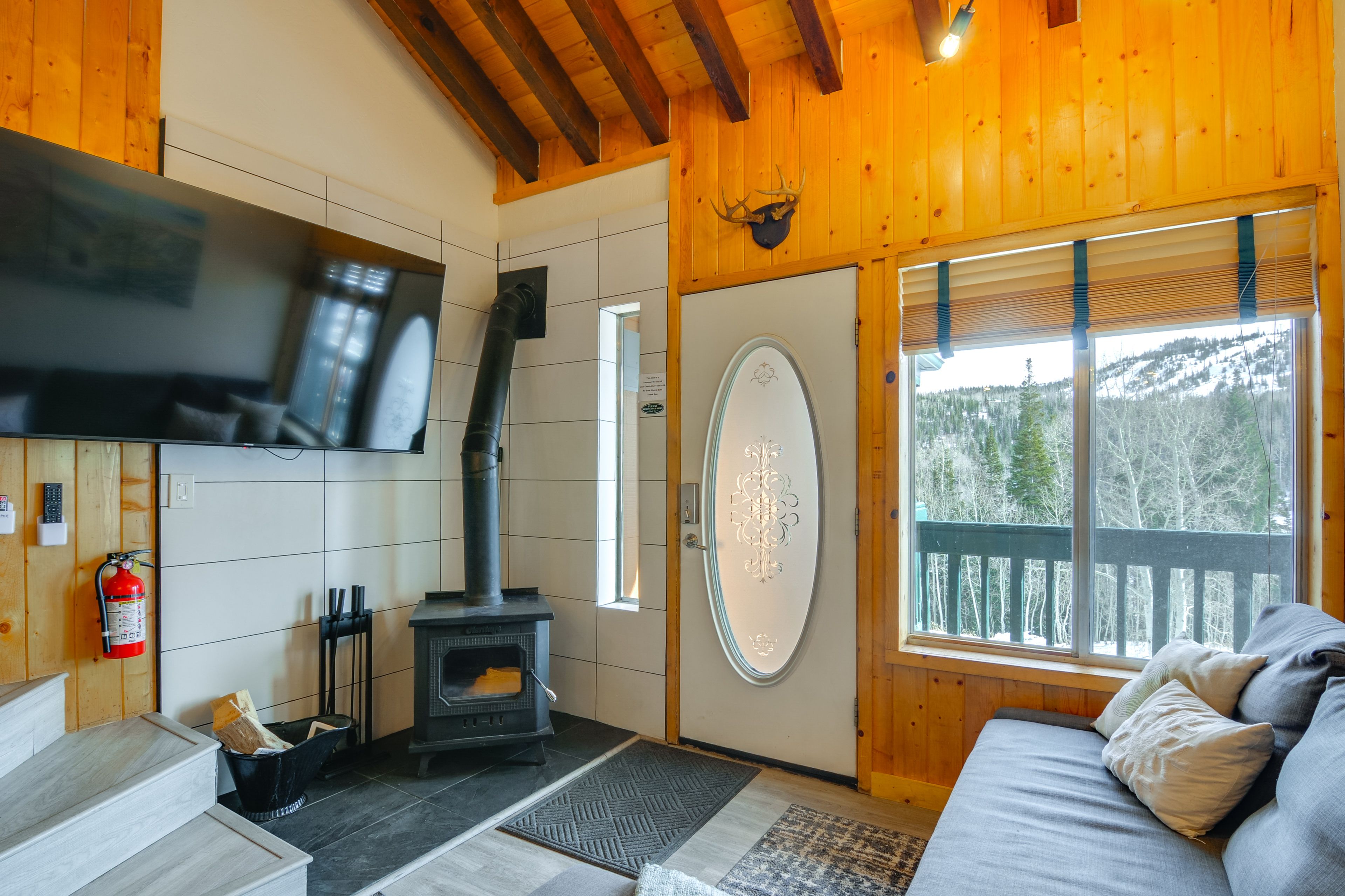 Living Room | Full Sleeper Sofa | Smart TV | Fireplace