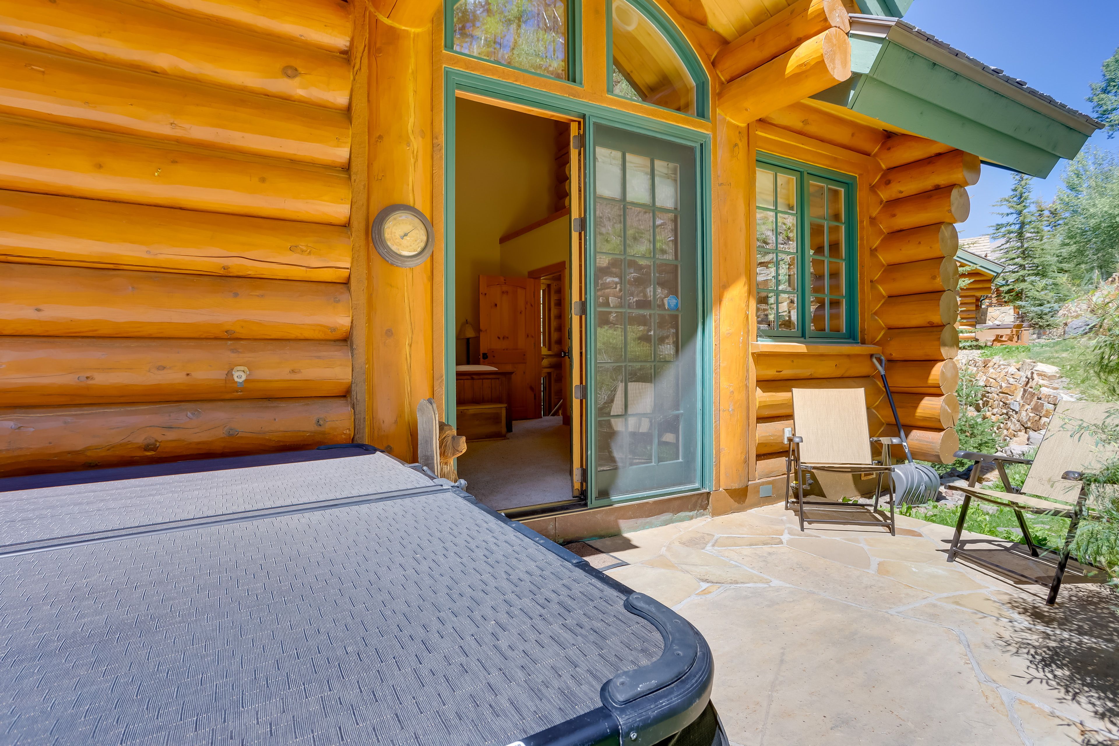 Patio | Private Hot Tub