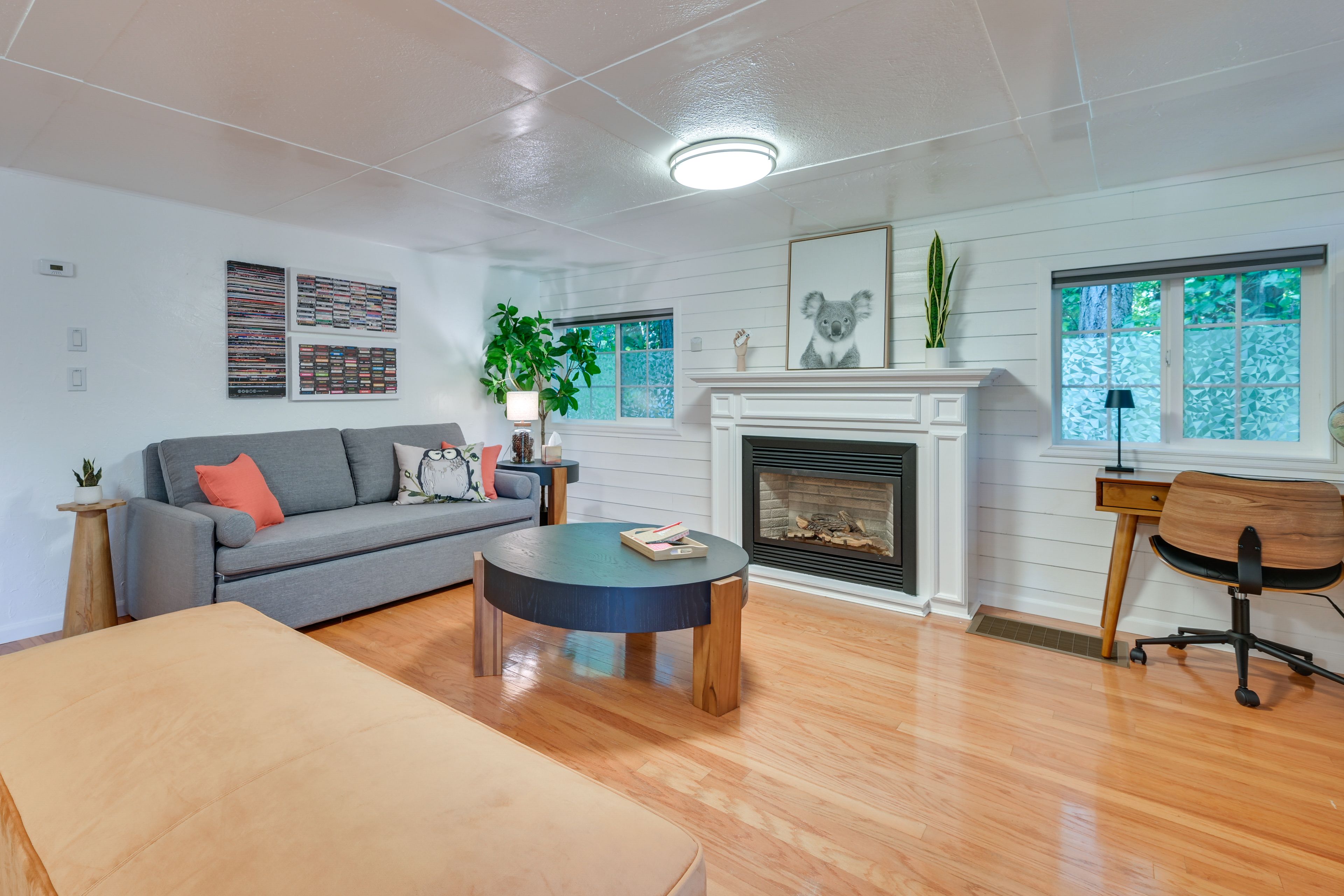 Living Area | King Sleeper Sofa | Gas Fireplace | TV