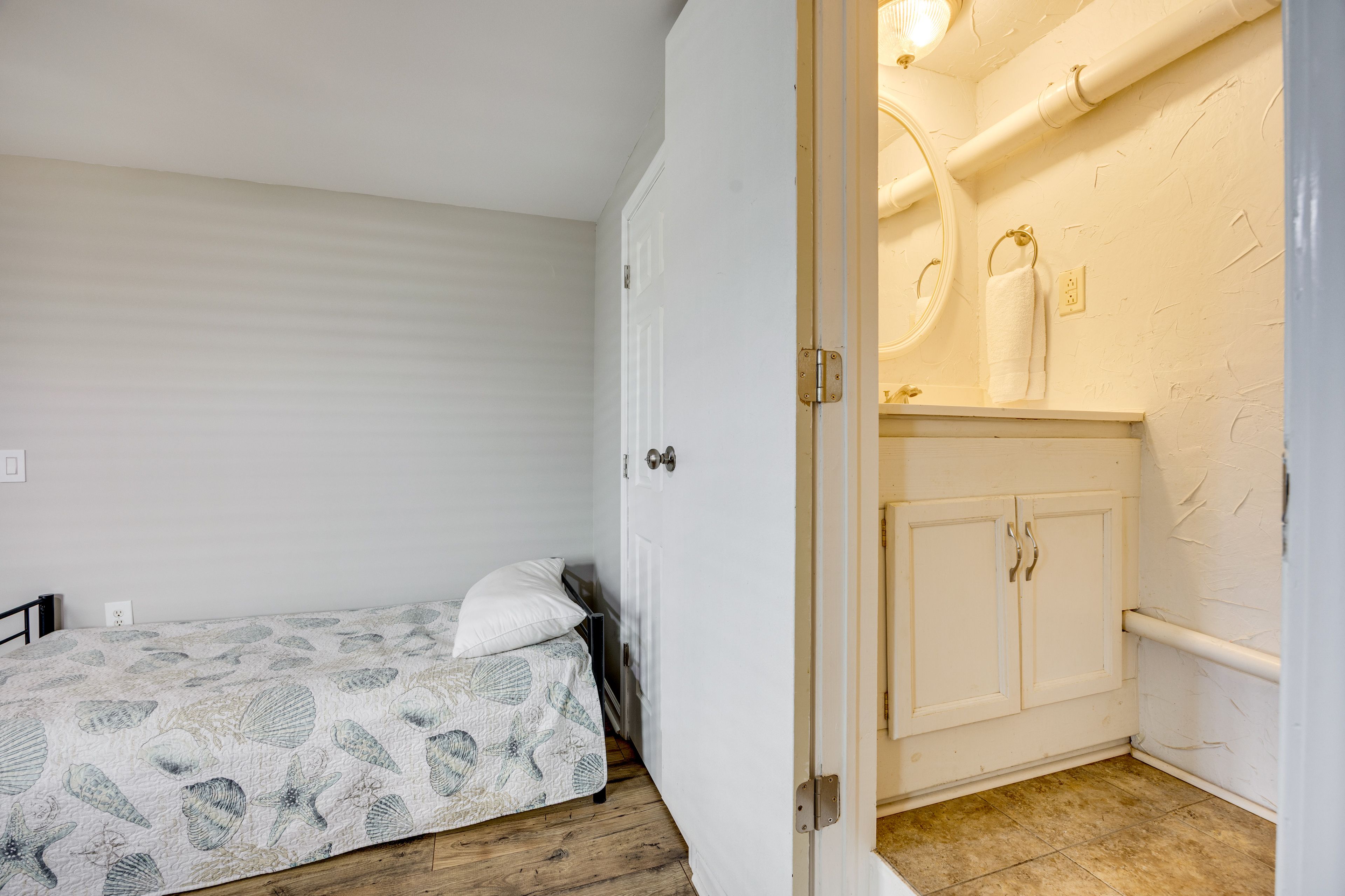 En-Suite Half Bathroom | 2 Steps to Enter