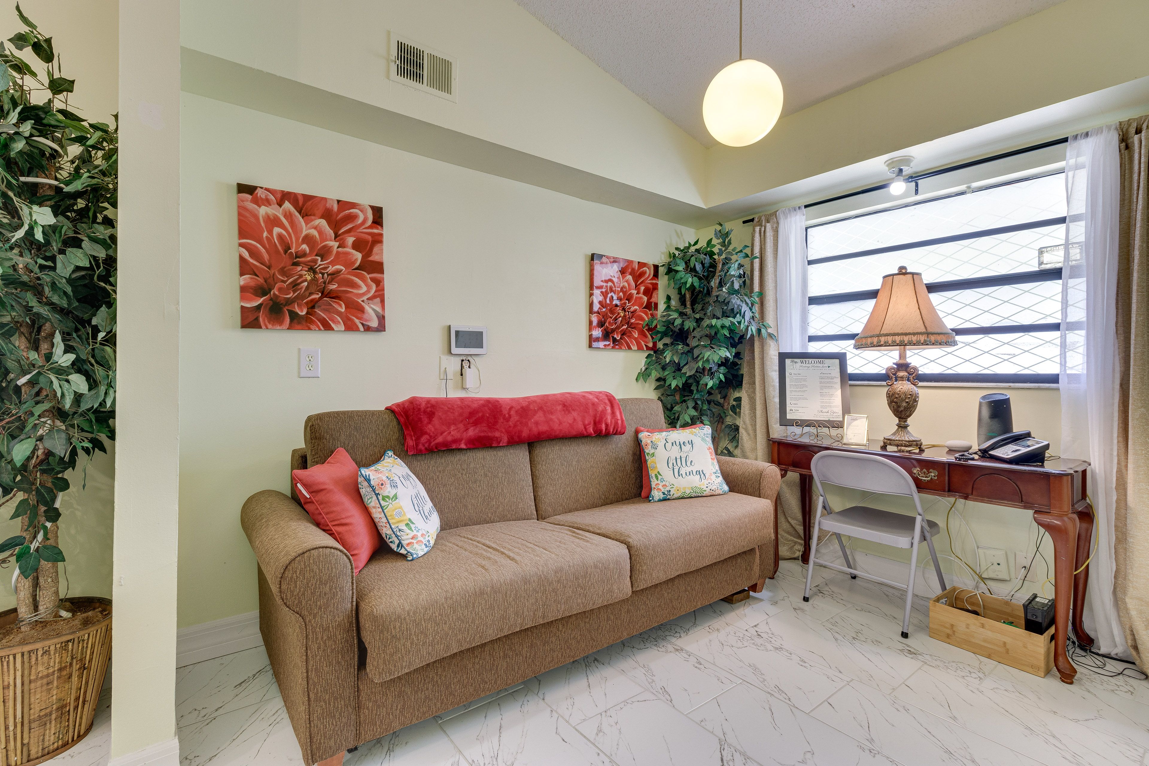 Living Room | Queen Sleeper Sofa | Laptop-Friendly Desk