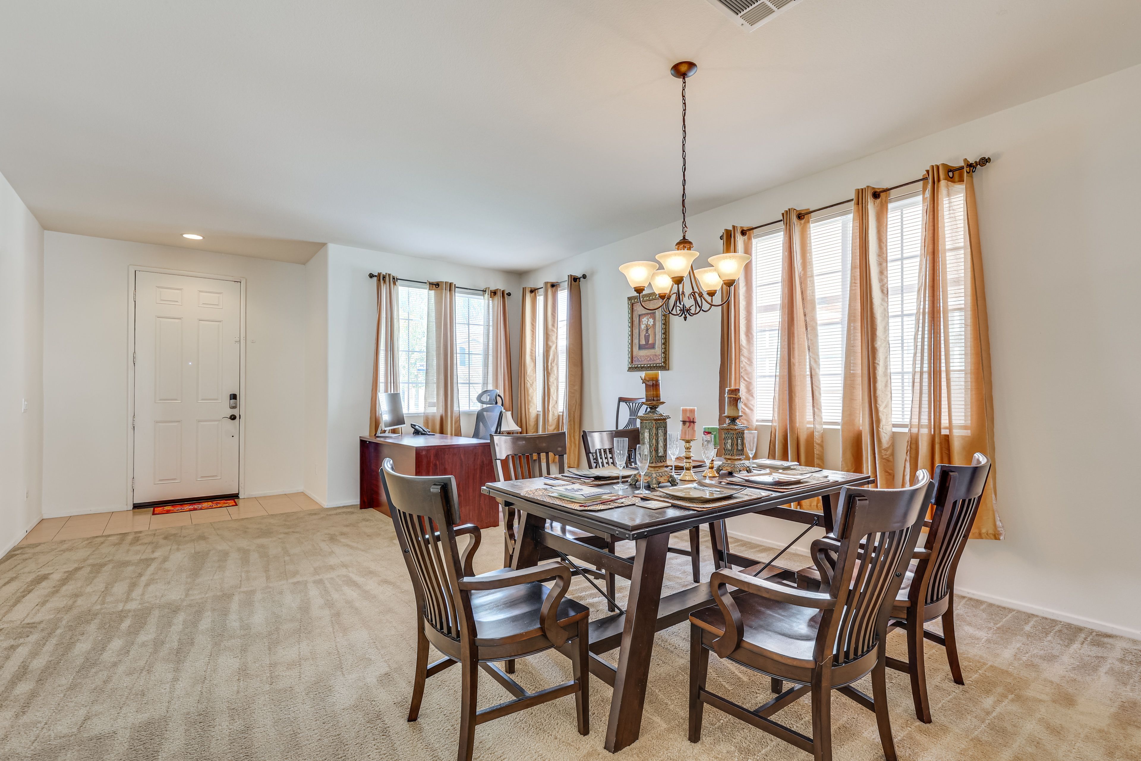 Dining Room | 1st Floor | Dishware + Flatware | Dedicated Workspace
