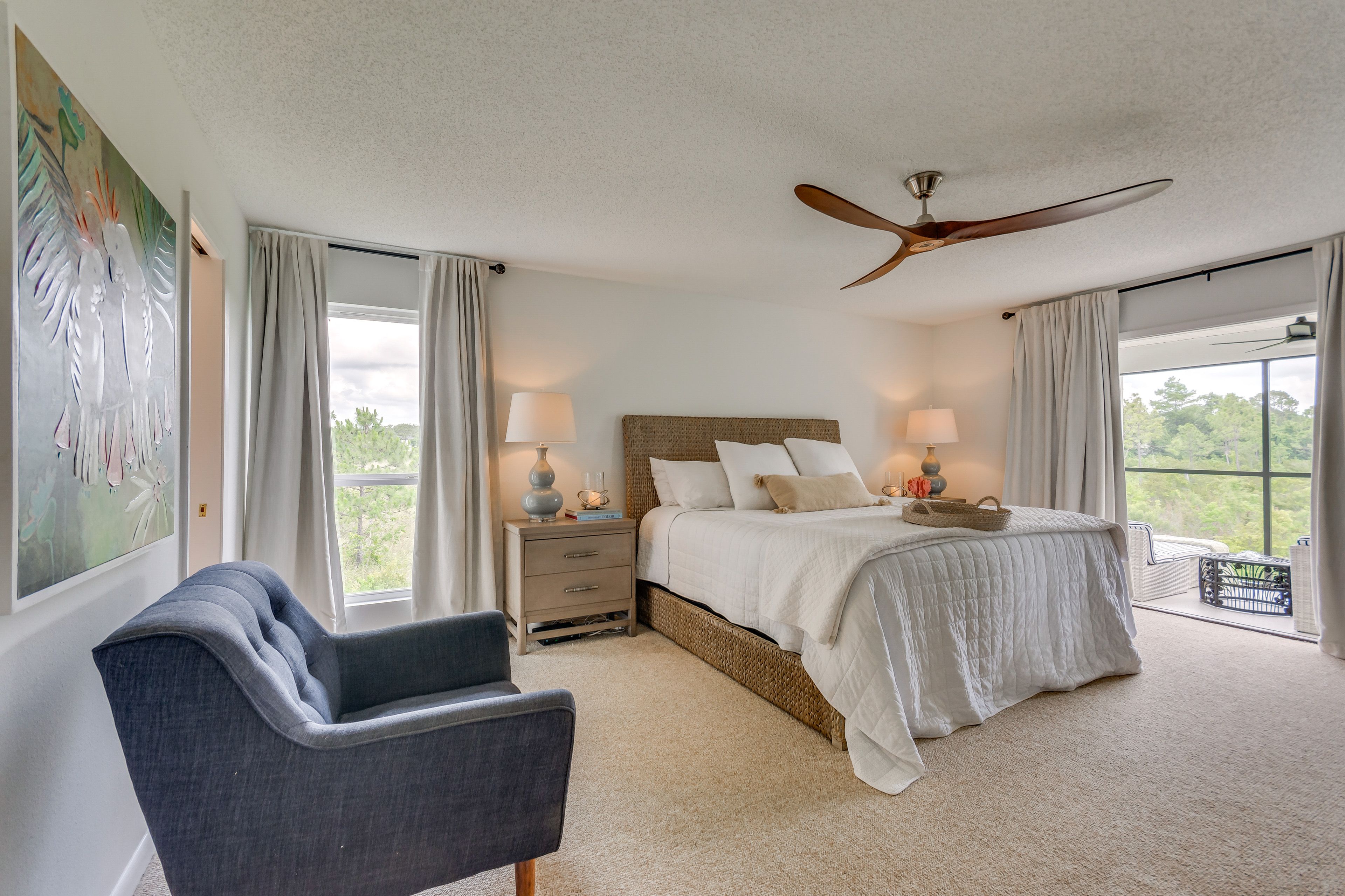 Bedroom 2 | 2nd Floor | King Bed | Smart TV | Patio Access