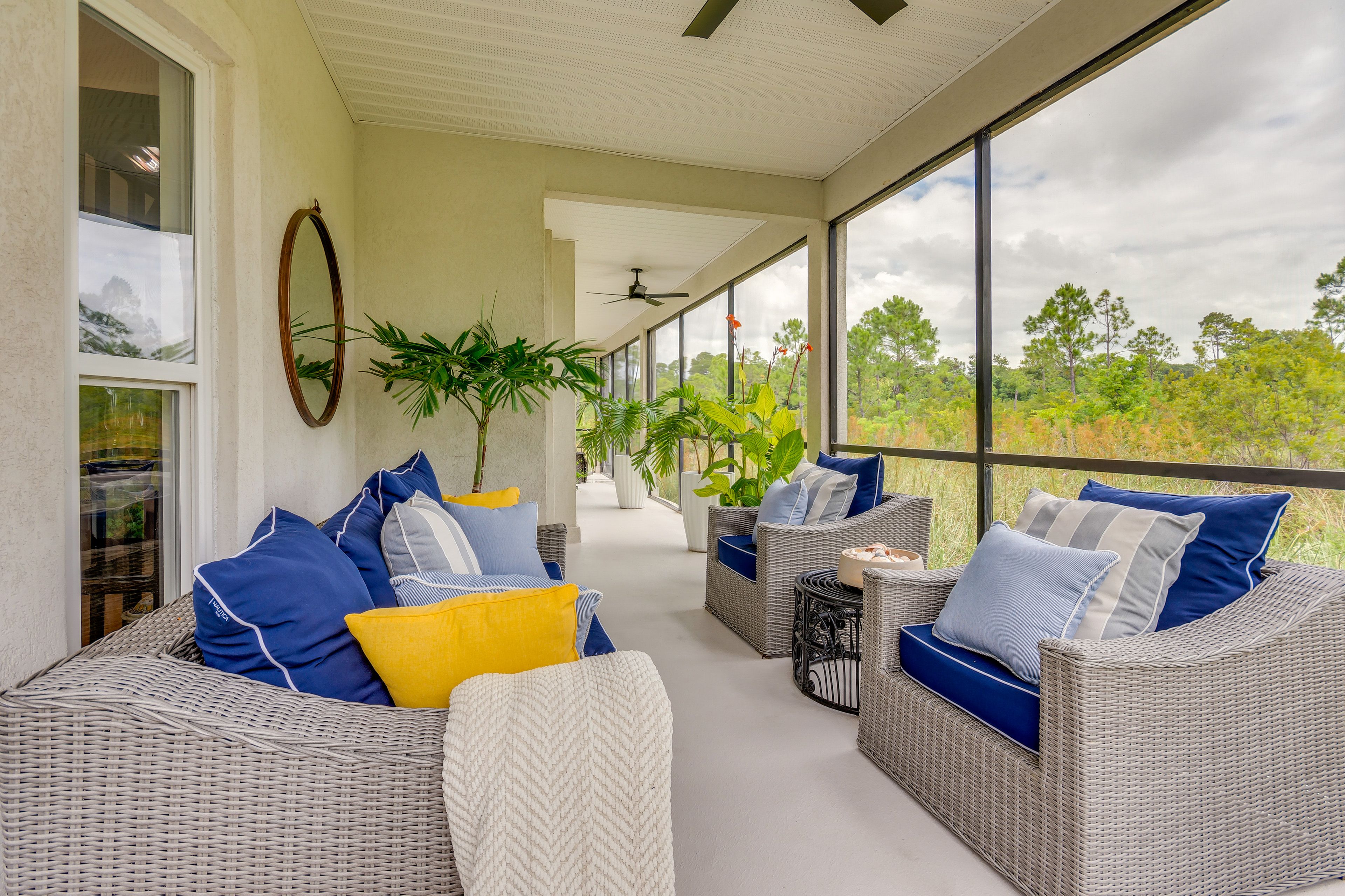 Screened Patio | Self Check-In | Pet Friendly w/ Fee | 2-Story Home