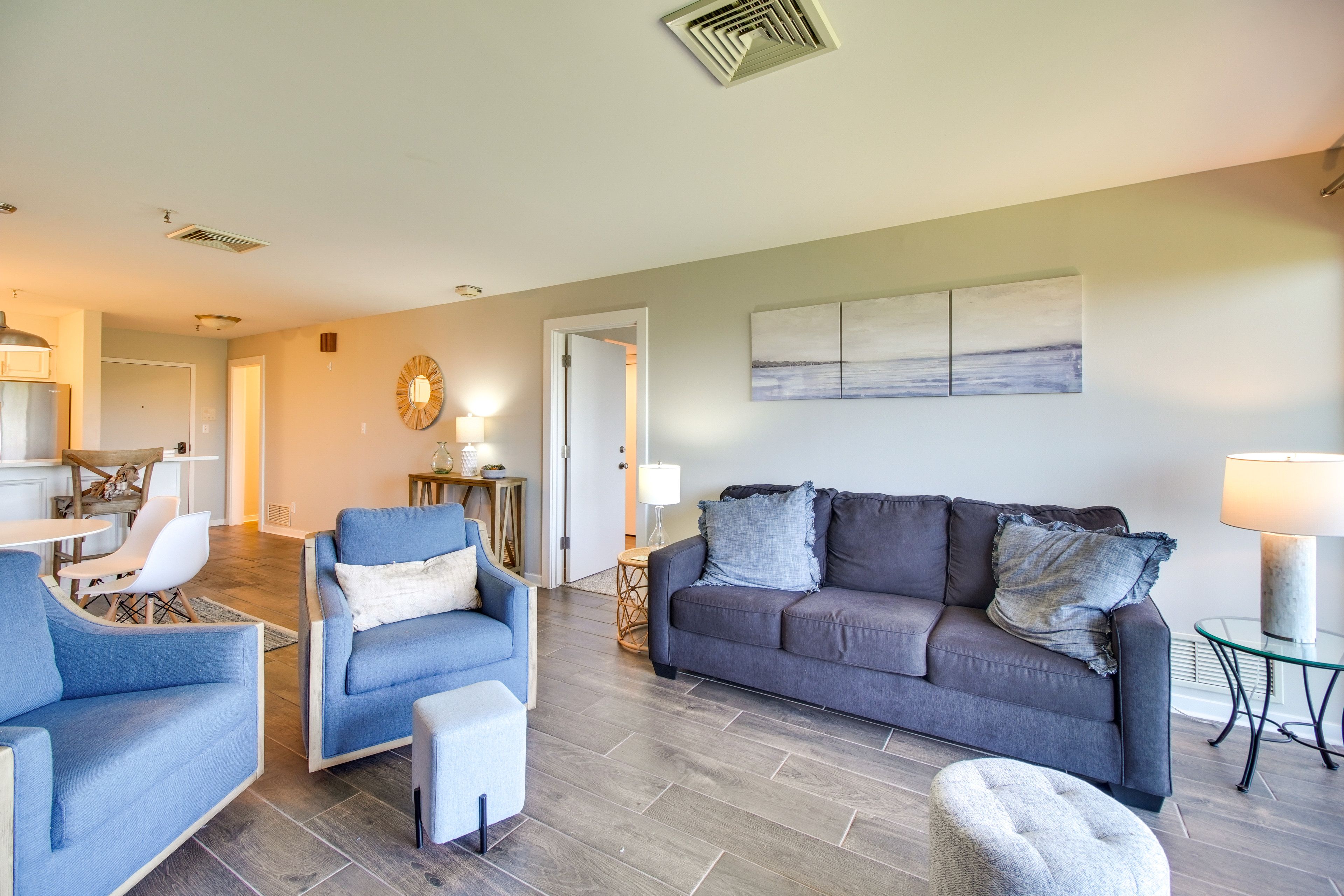 Living Area | Queen Sleeper Sofa | Pack 'n Play | Smart TV w/ Cable
