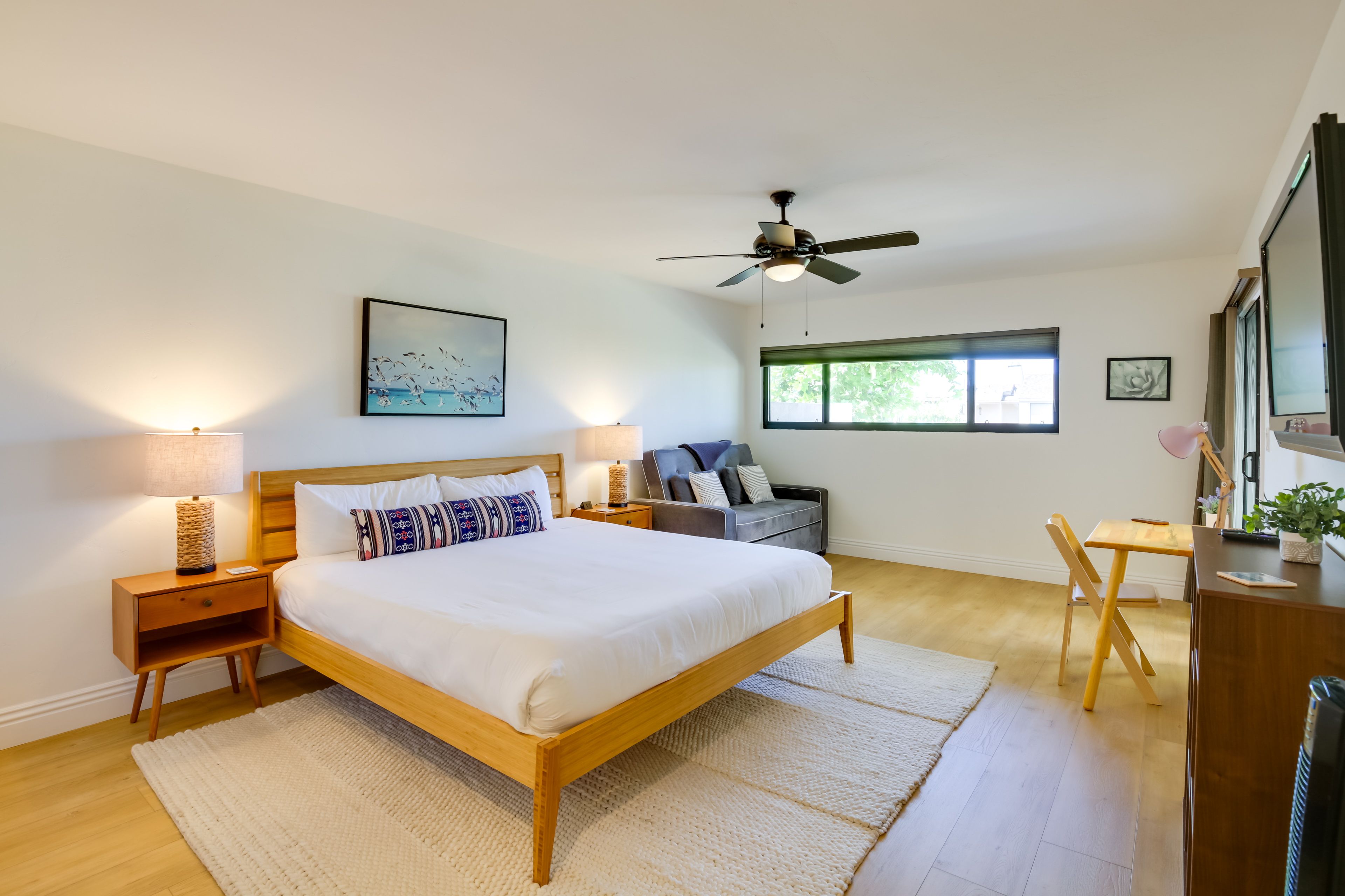 Bedroom 1 | King Bed | Full Sleeper Sofa | 1st Floor | En-Suite Bathroom