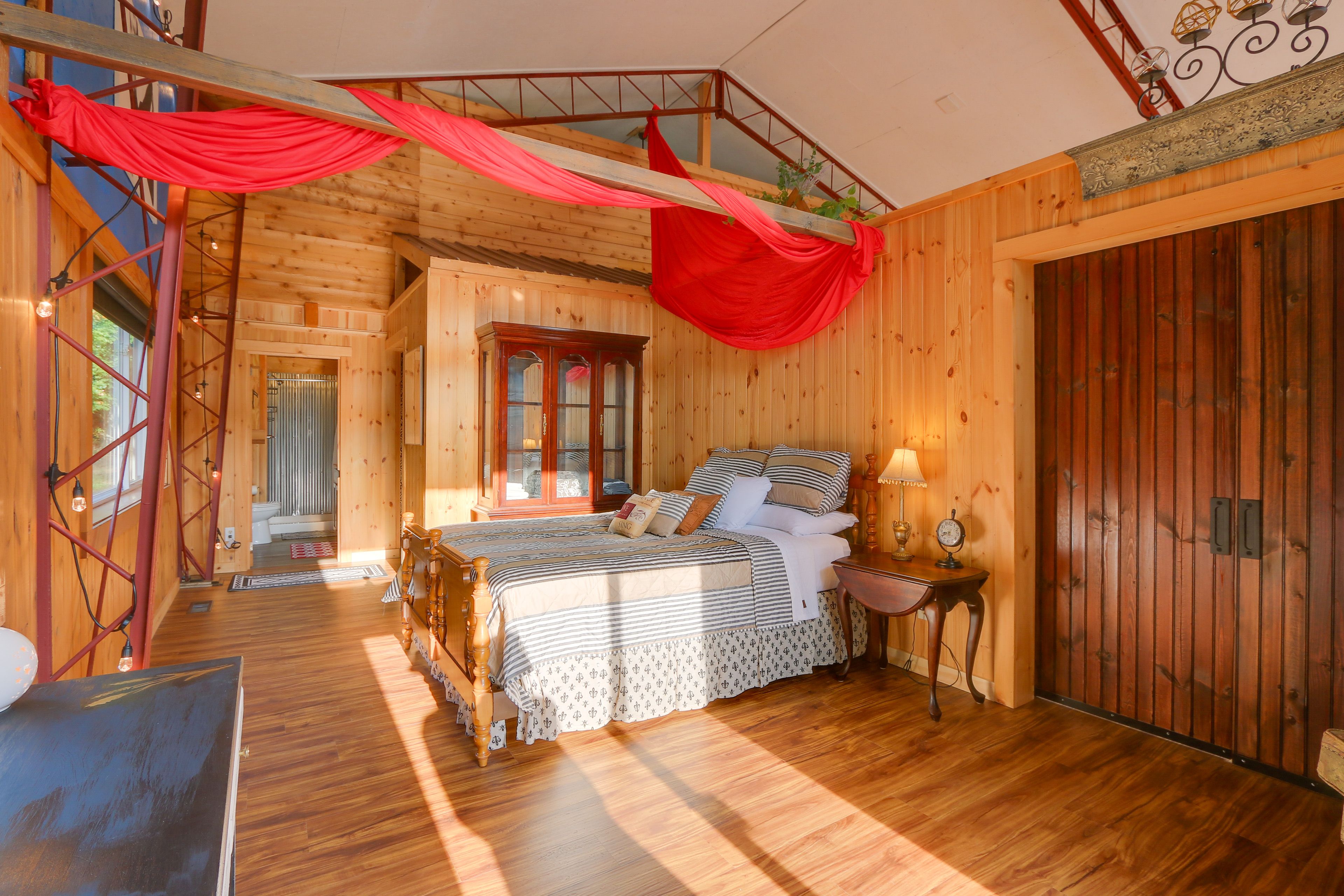 Bedroom 1 | 1st Floor | Queen Bed | Deck Access | Linens Provided