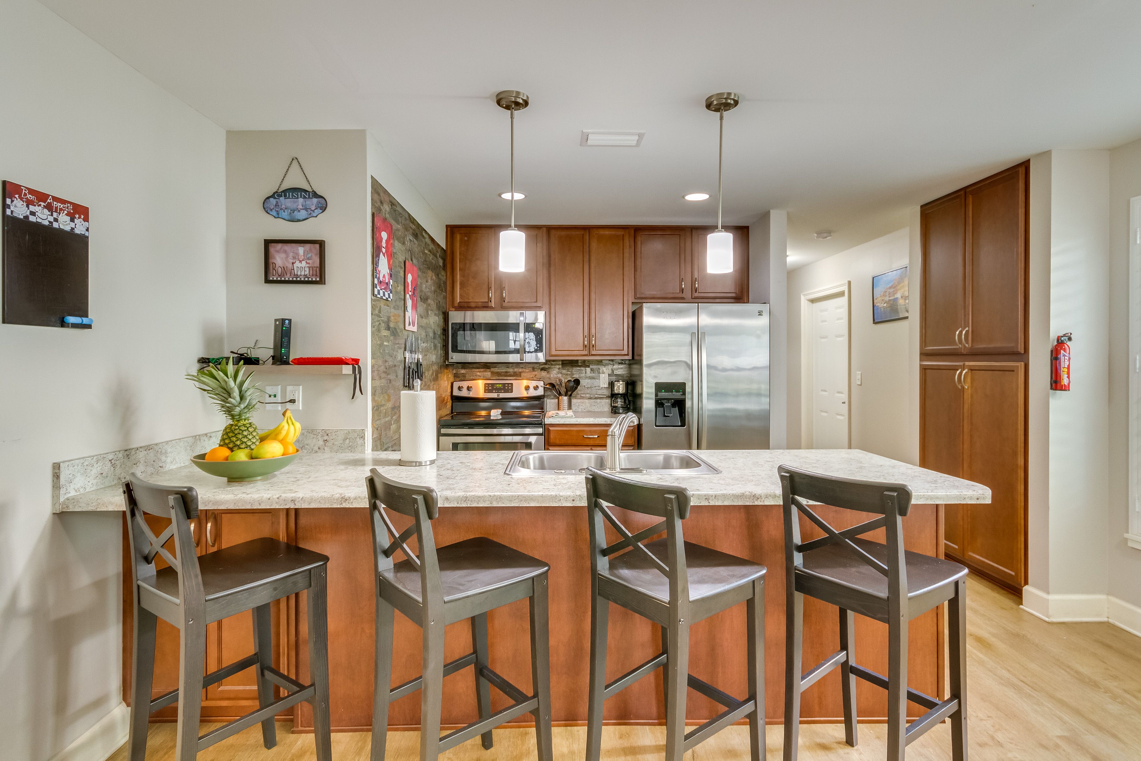 Kitchen & Dining Area | Equipped w/ Cooking Essentials