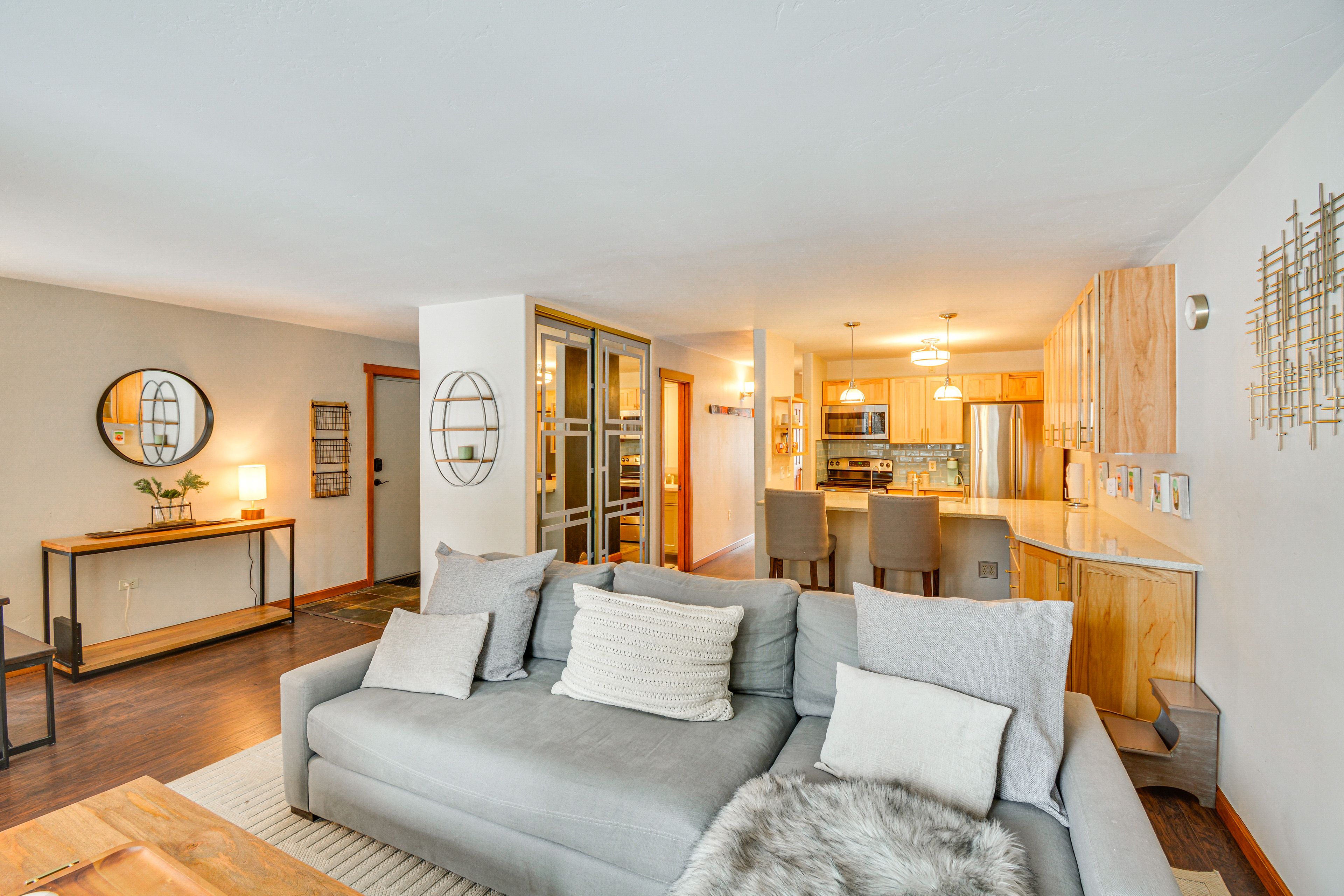 Kitchen | 1st-Floor Condo | Central Heating | Free WiFi