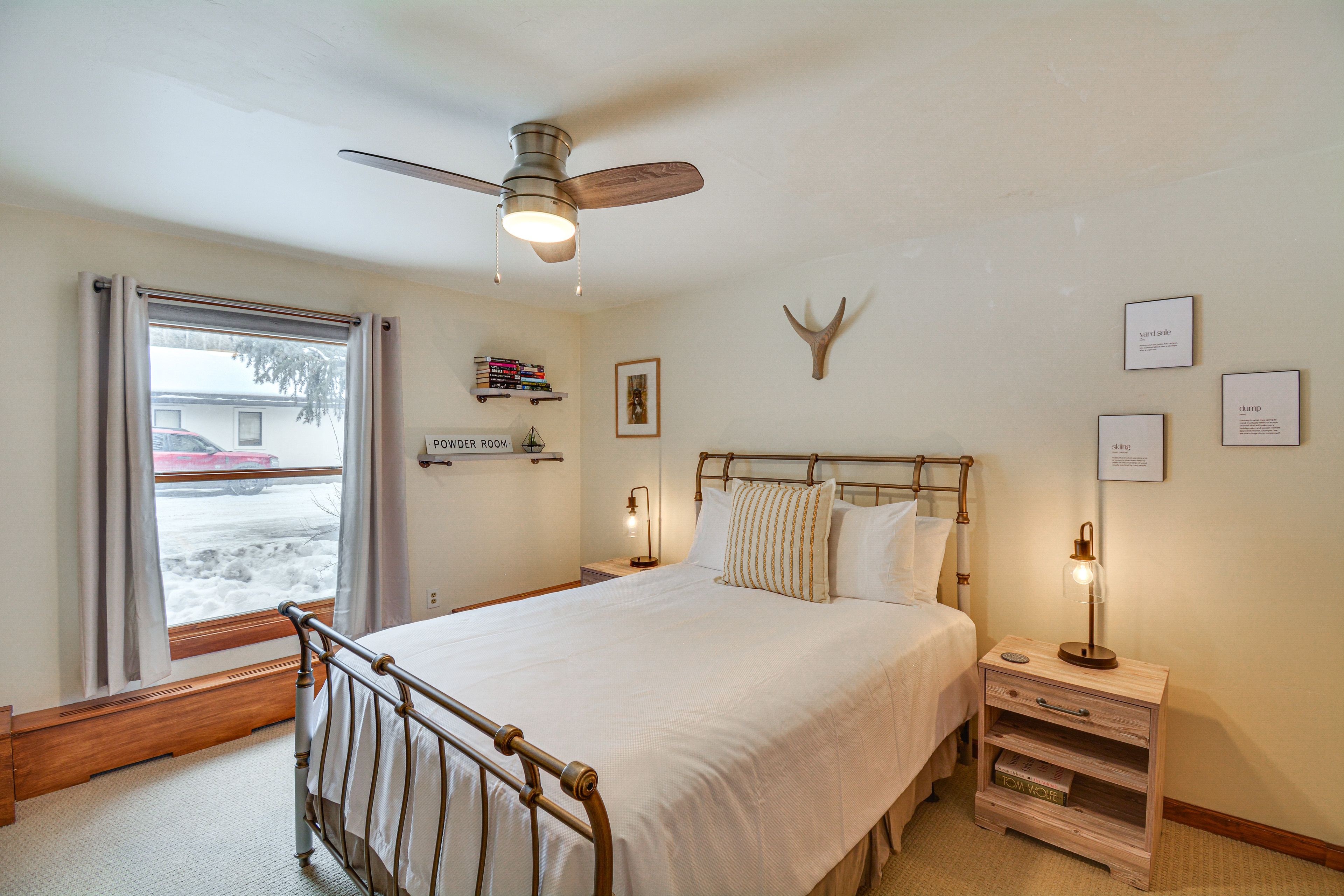 Bedroom 2 | Queen Bed | Ceiling Fans